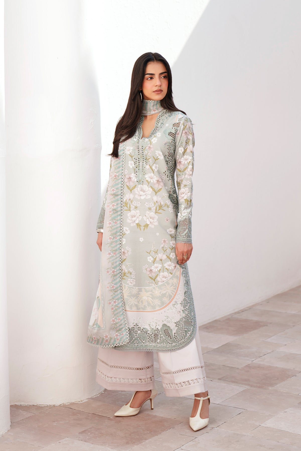 LUMIEREH Organza Pakistani Summer Dresses - Afrozeh - 1