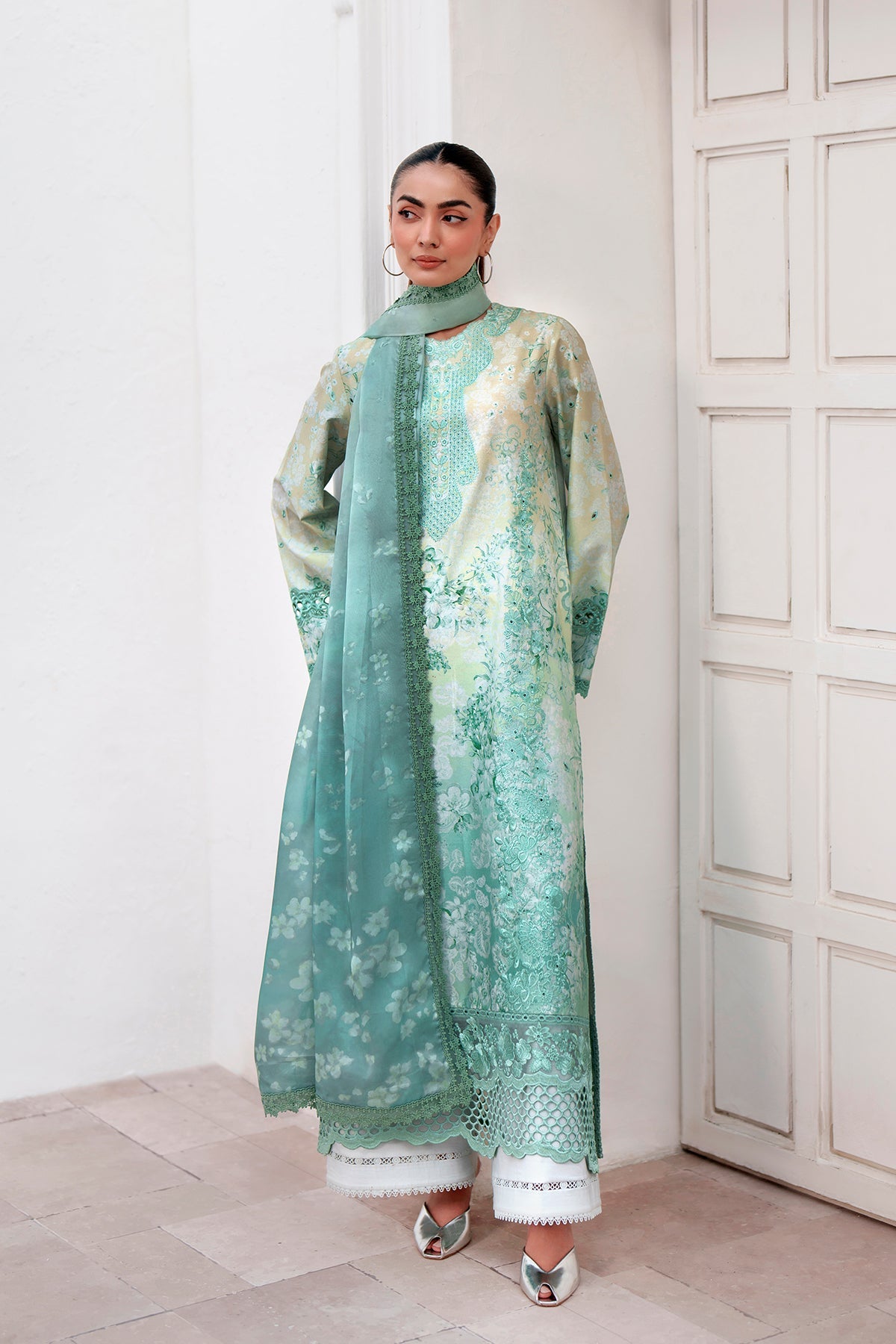 AURYN Organza Pakistani Summer Dresses - Afrozeh - 2