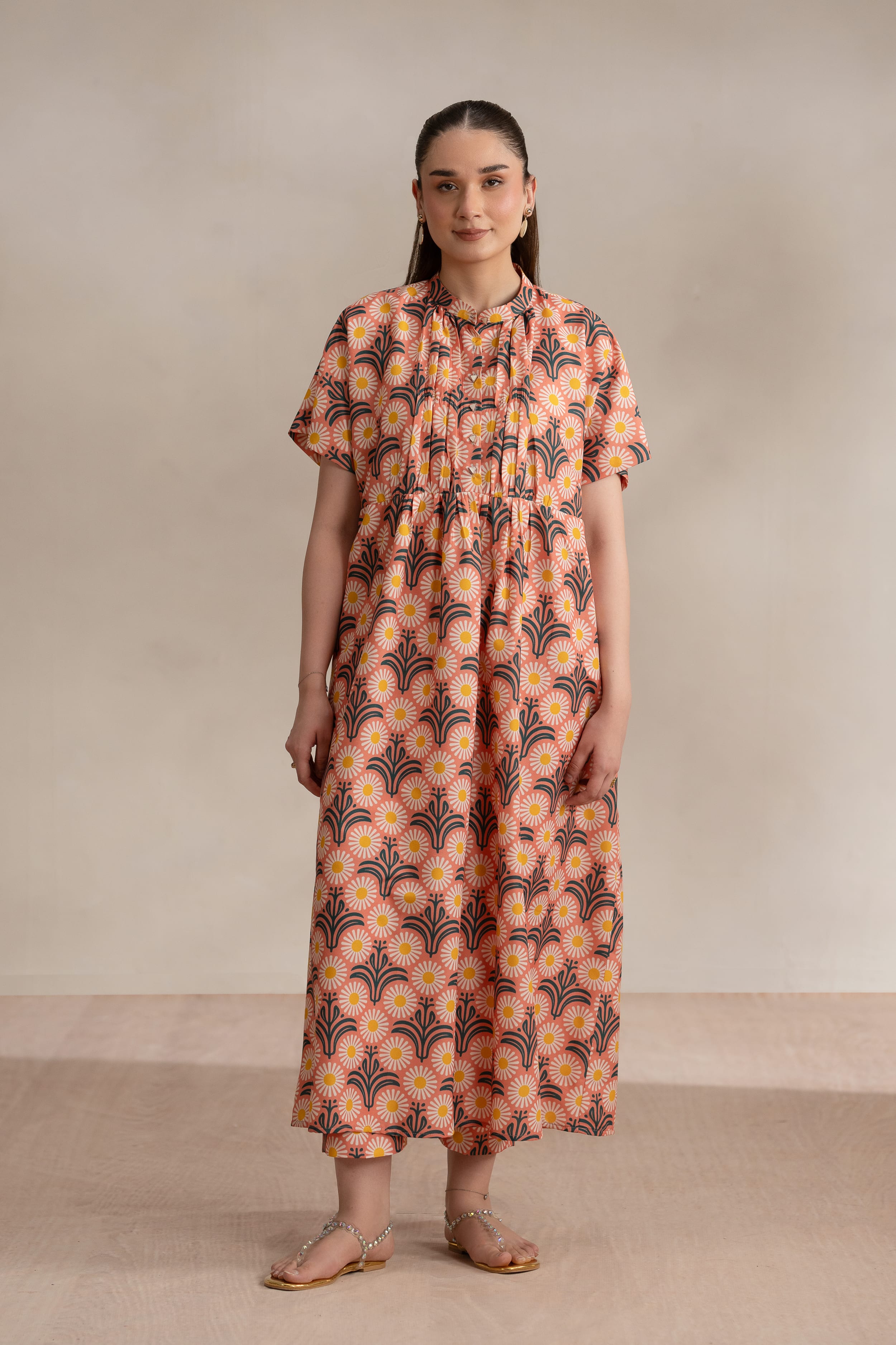 Sunburst Pakistani Designer Dress