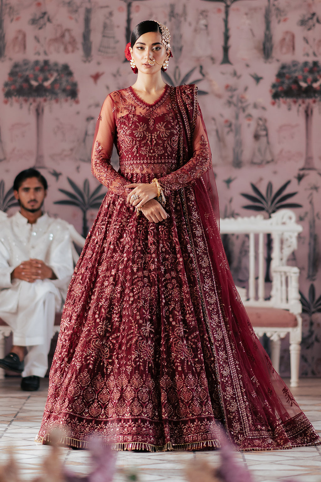 Elaila Raw Silk Pakistani Formal Dresses - Saad Shaikh - 6