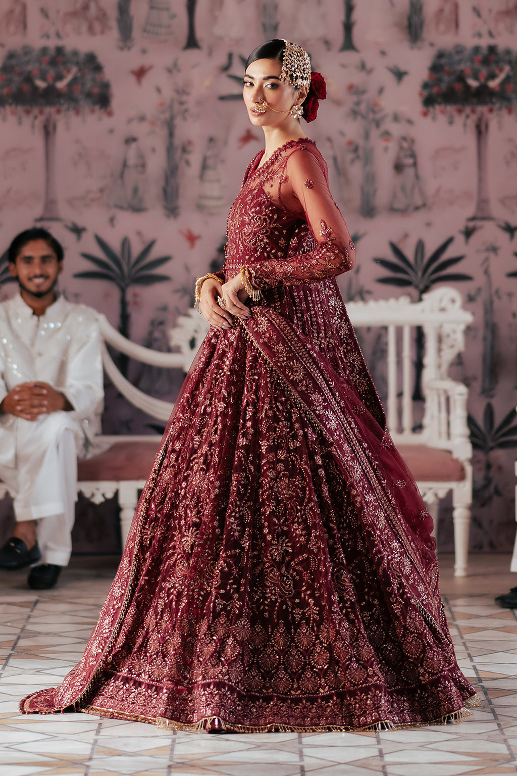 Elaila Raw Silk Pakistani Formal Dresses - Saad Shaikh - 12