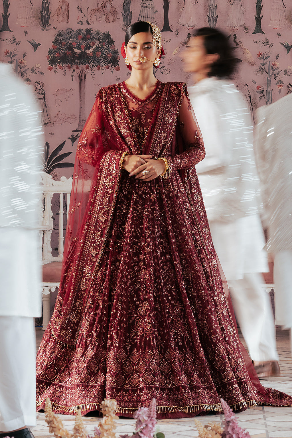 Elaila Raw Silk Pakistani Formal Dresses - Saad Shaikh - 14
