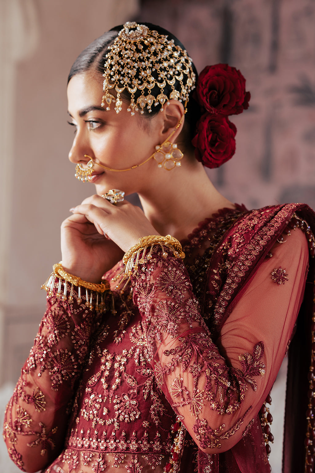 Elaila Raw Silk Pakistani Formal Dresses - Saad Shaikh - 9