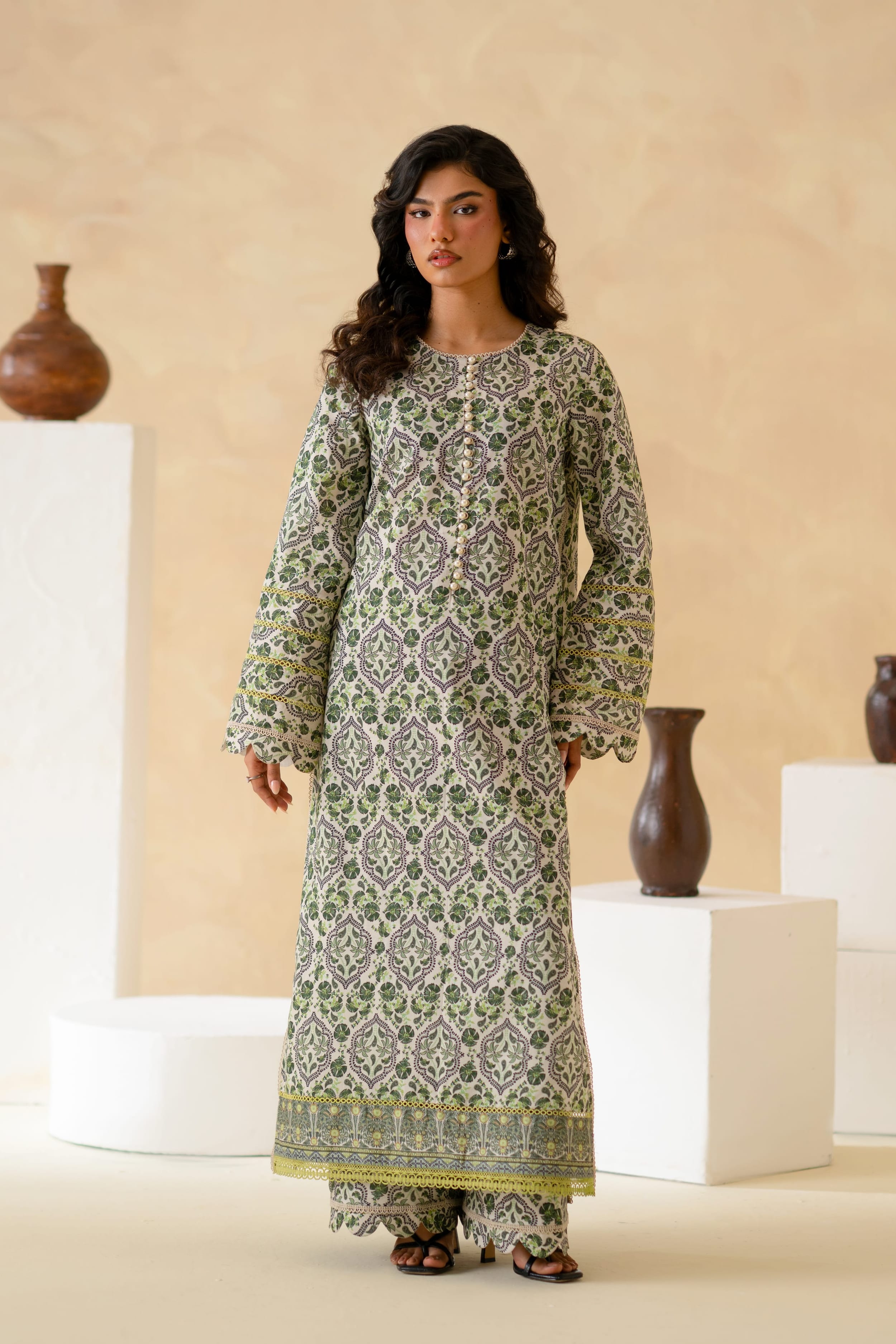 Ceyra Lawn Pakistani Summer Dresses - Akbar Aslam - 1