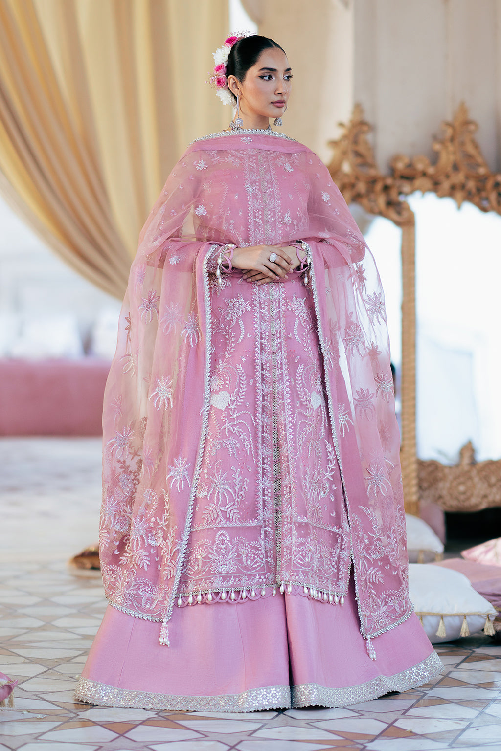Leya Raw Silk Pakistani Formal Dresses - Saad Shaikh - 12
