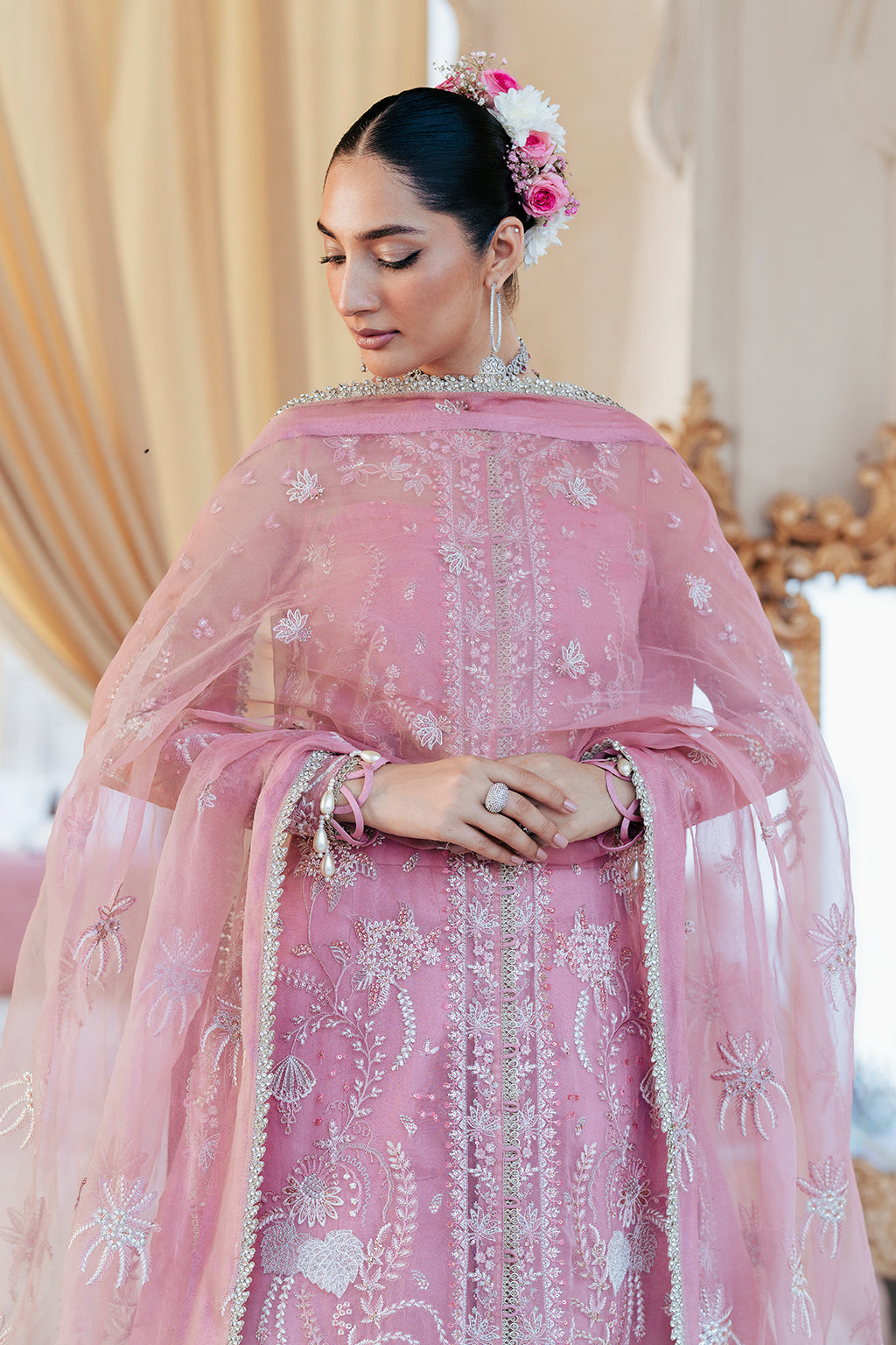 Leya Raw Silk Pakistani Formal Dresses - Saad Shaikh - 8