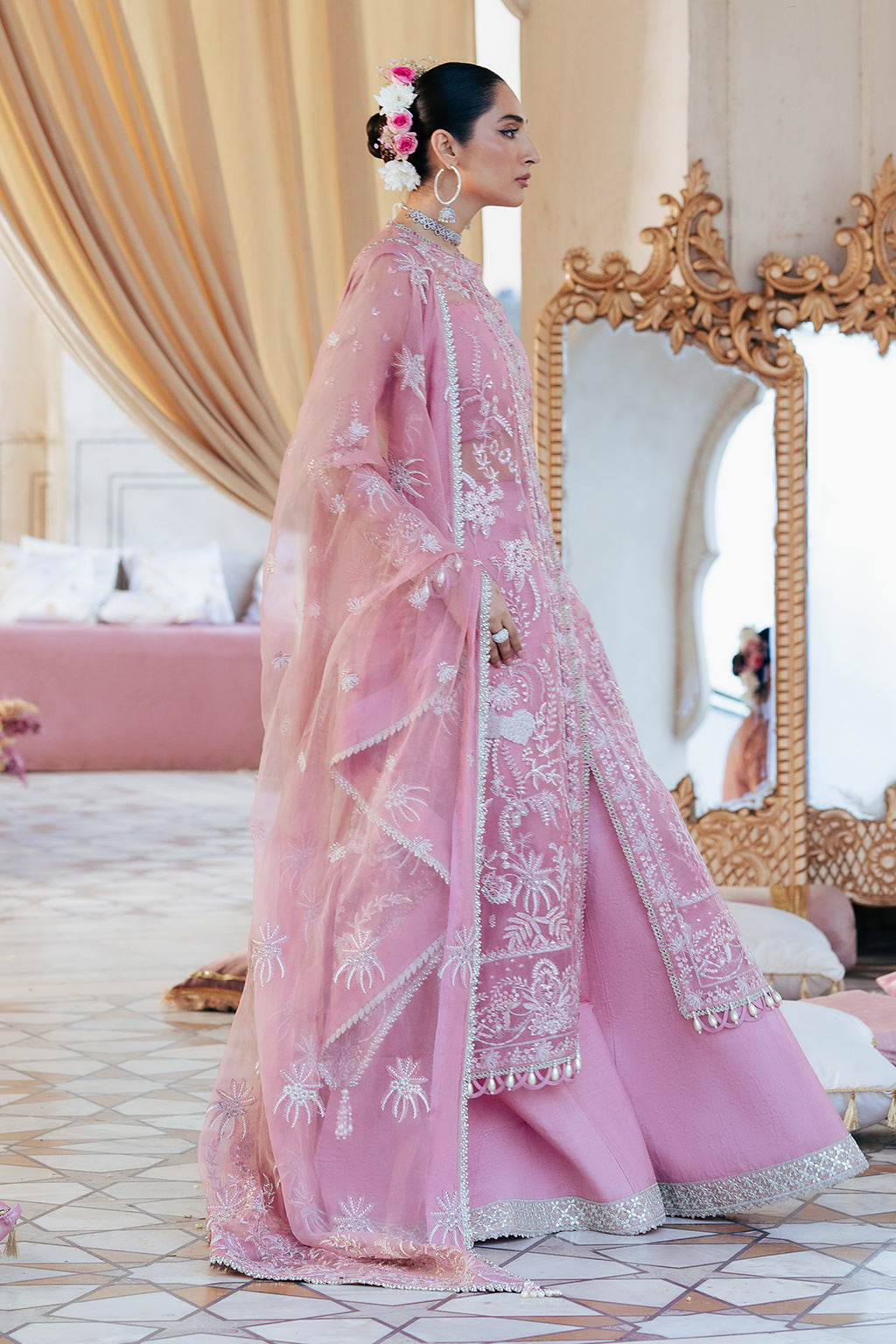 Leya Raw Silk Pakistani Formal Dresses - Saad Shaikh - 13