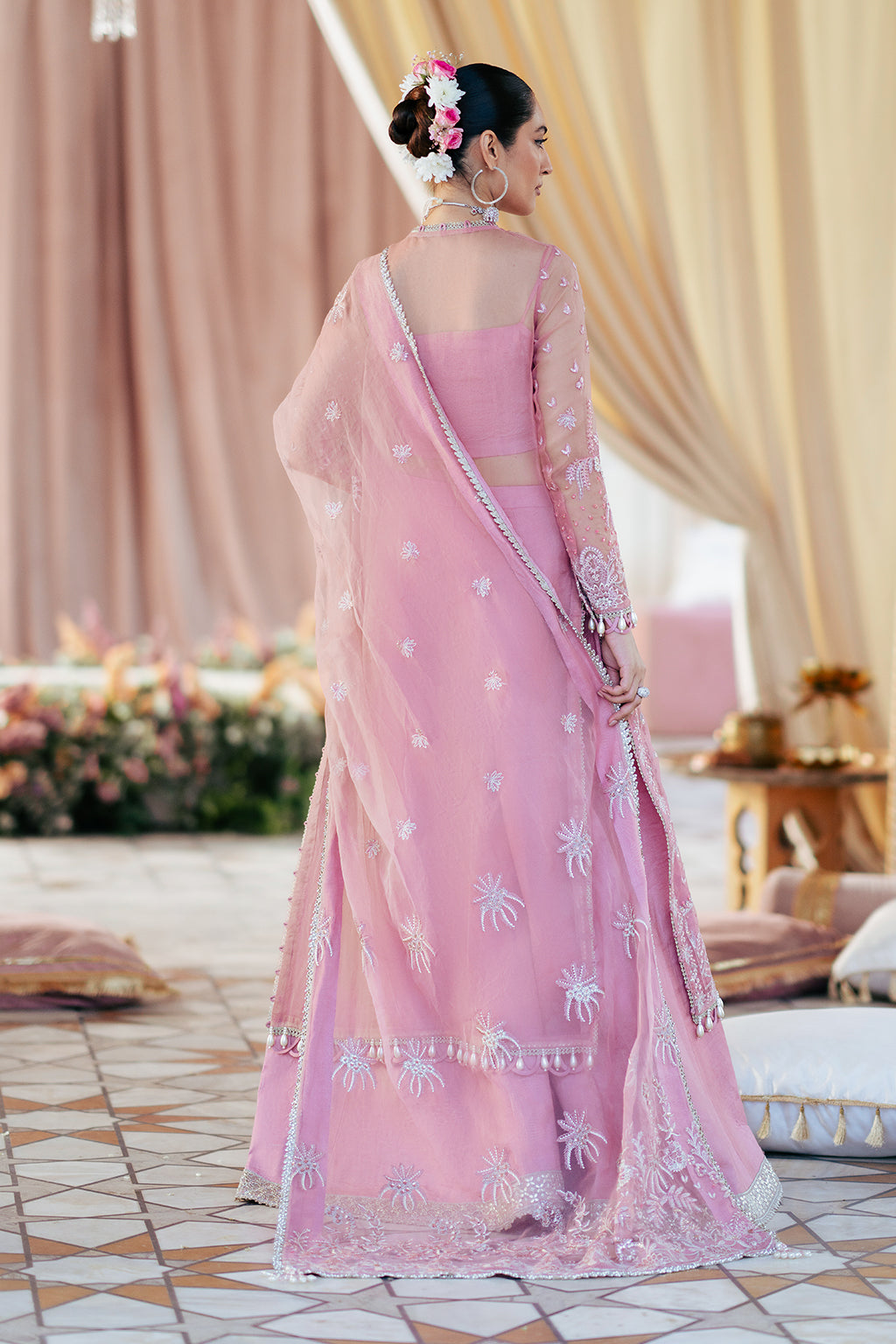 Leya Raw Silk Pakistani Formal Dresses - Saad Shaikh - 7