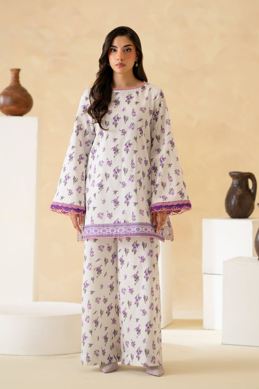 Virel Lawn Pakistani Summer Dresses - Akbar Aslam - 2