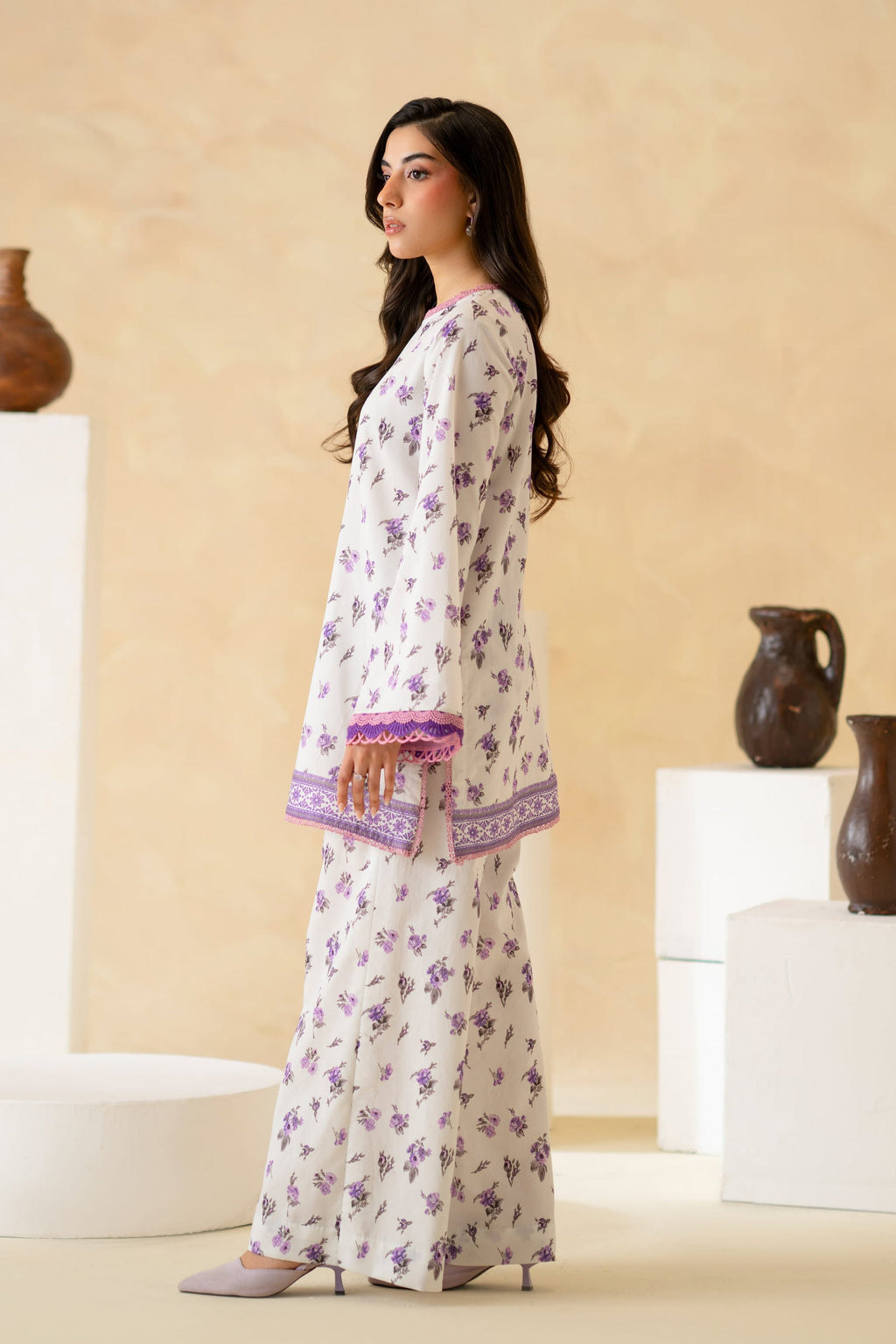 Virel Lawn Pakistani Summer Dresses - Akbar Aslam - 3