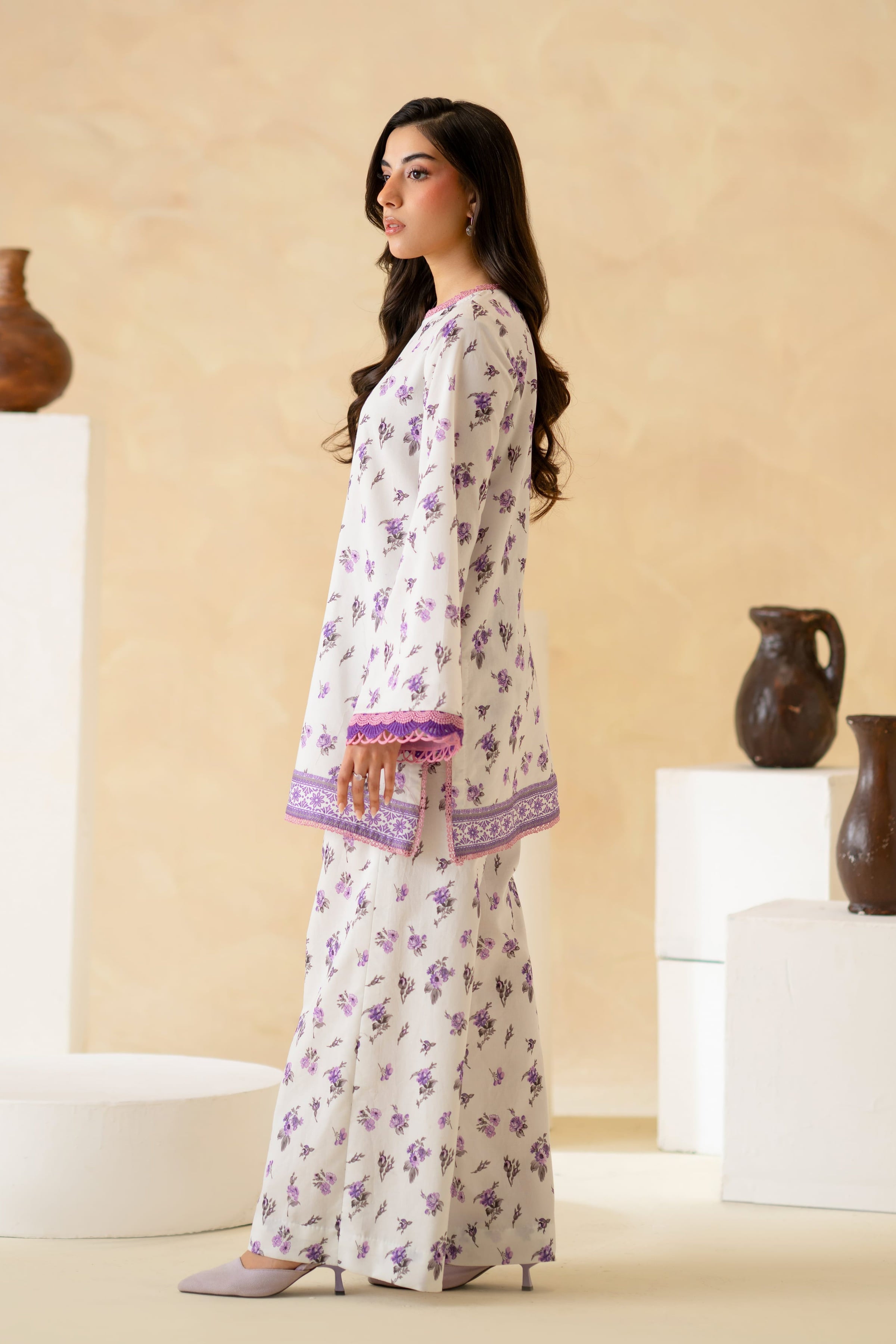 Virel Lawn Pakistani Summer Dresses - Akbar Aslam - 3