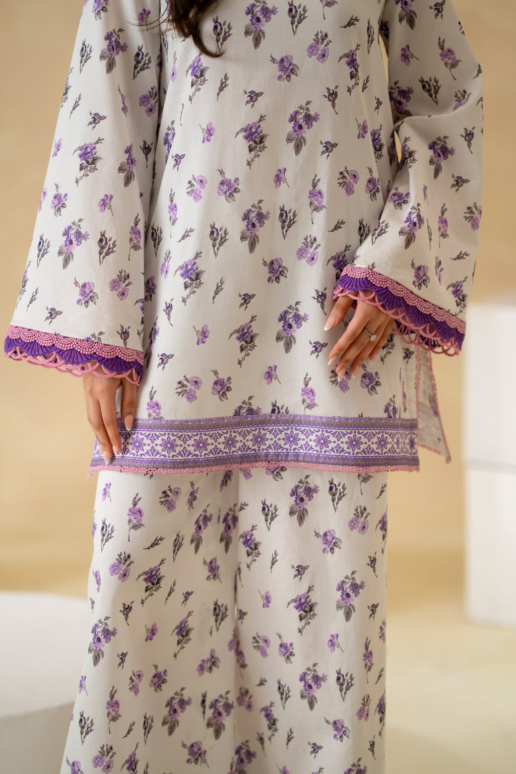 Virel Lawn Pakistani Summer Dresses - Akbar Aslam - 6