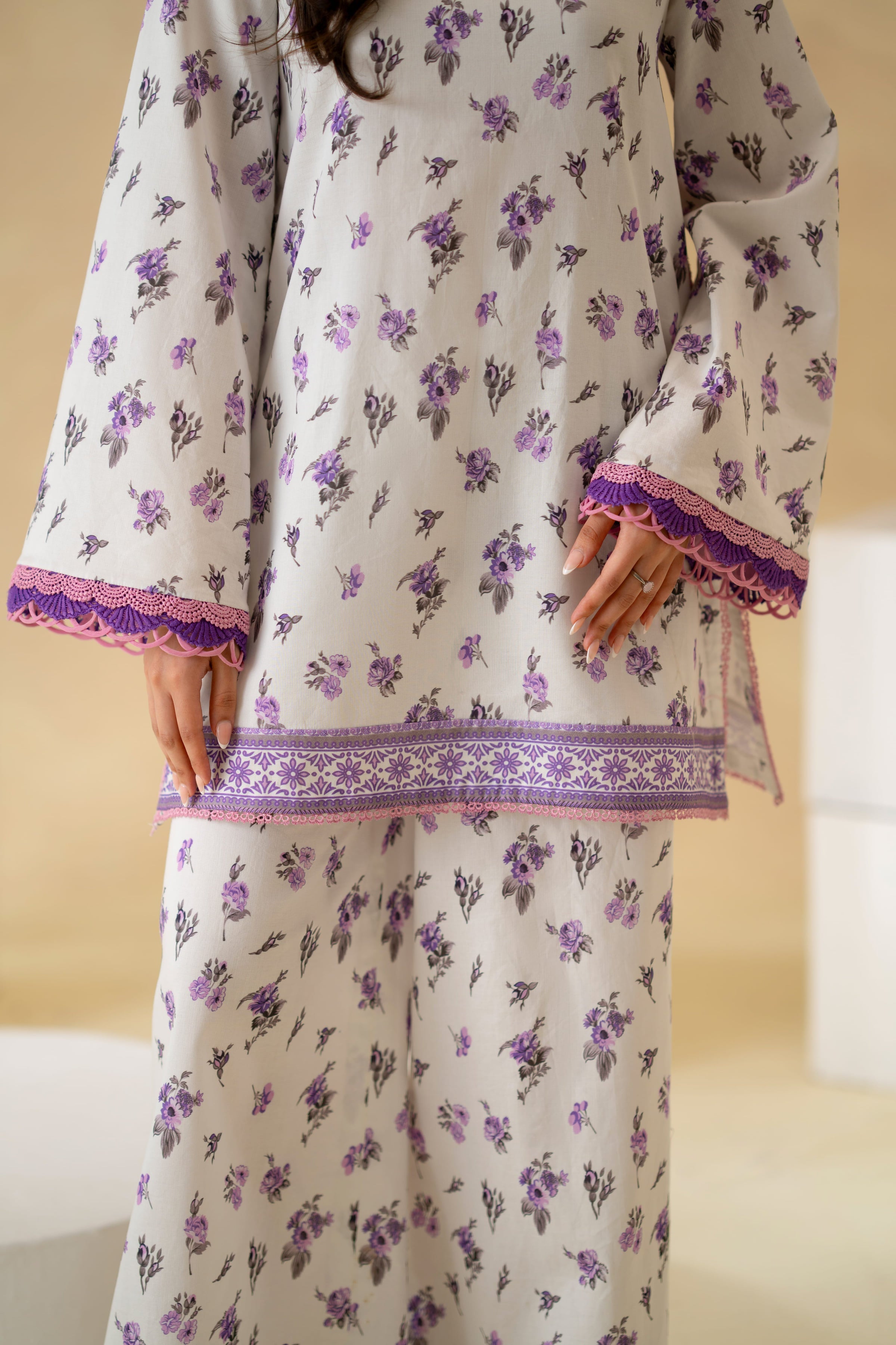 Virel Lawn Pakistani Summer Dresses - Akbar Aslam - 6