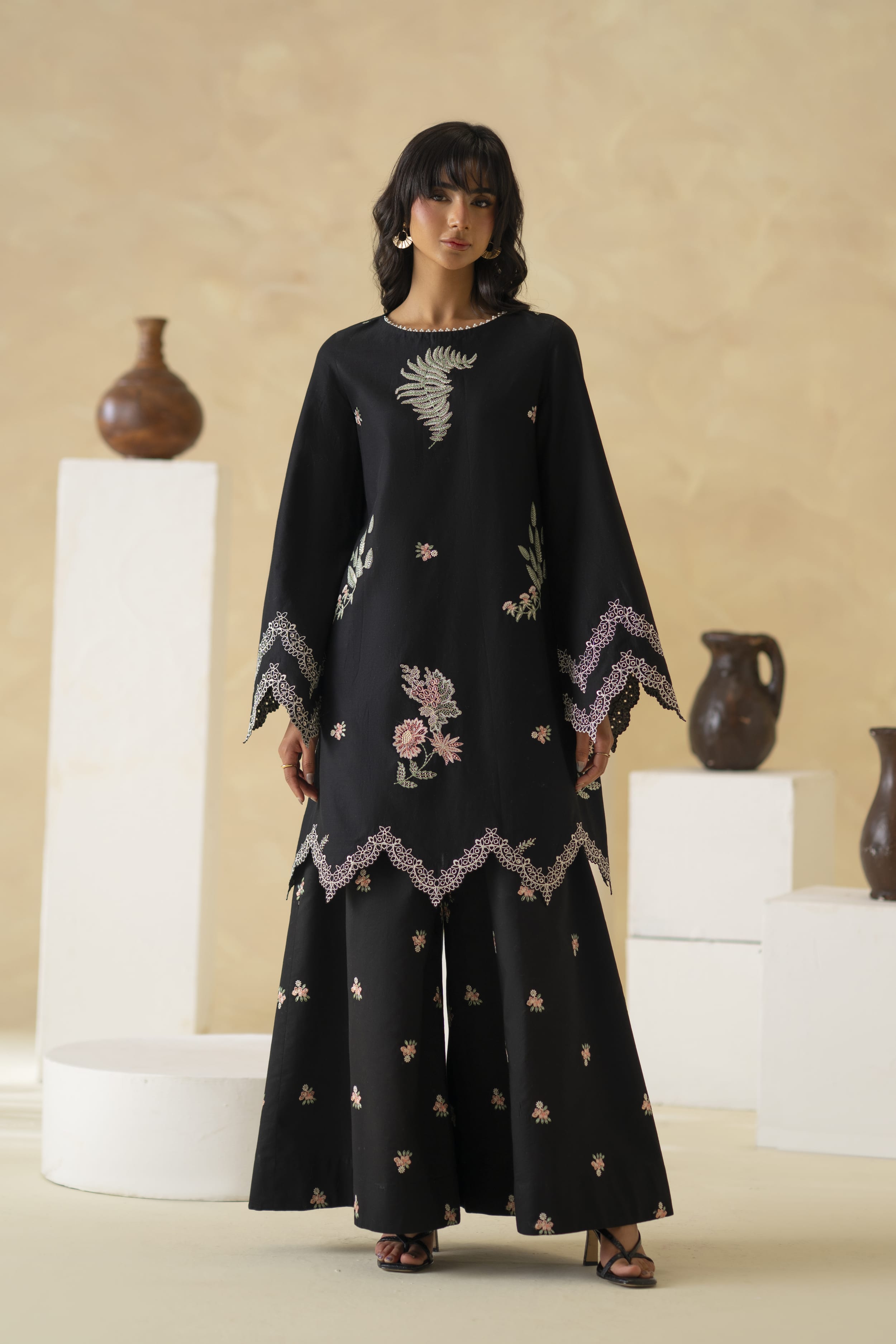 Ayzel Cotton Pakistani Summer Dresses - Akbar Aslam - 1