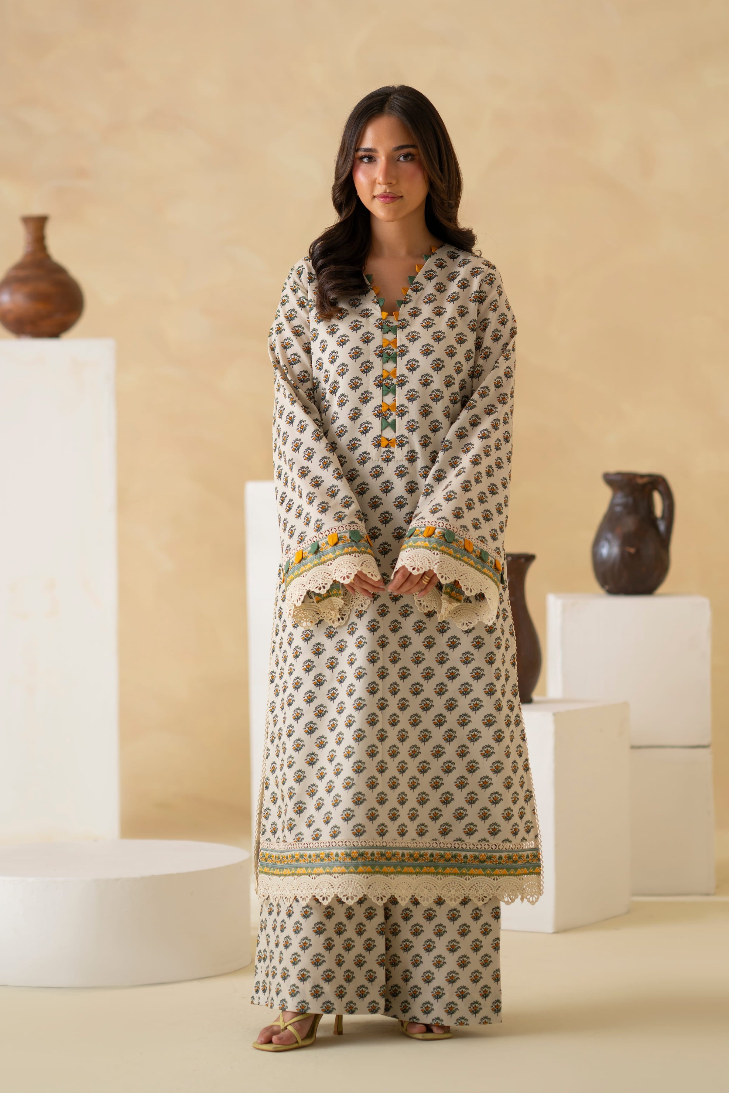 Novea Lawn Pakistani Summer Dresses - Akbar Aslam - 2