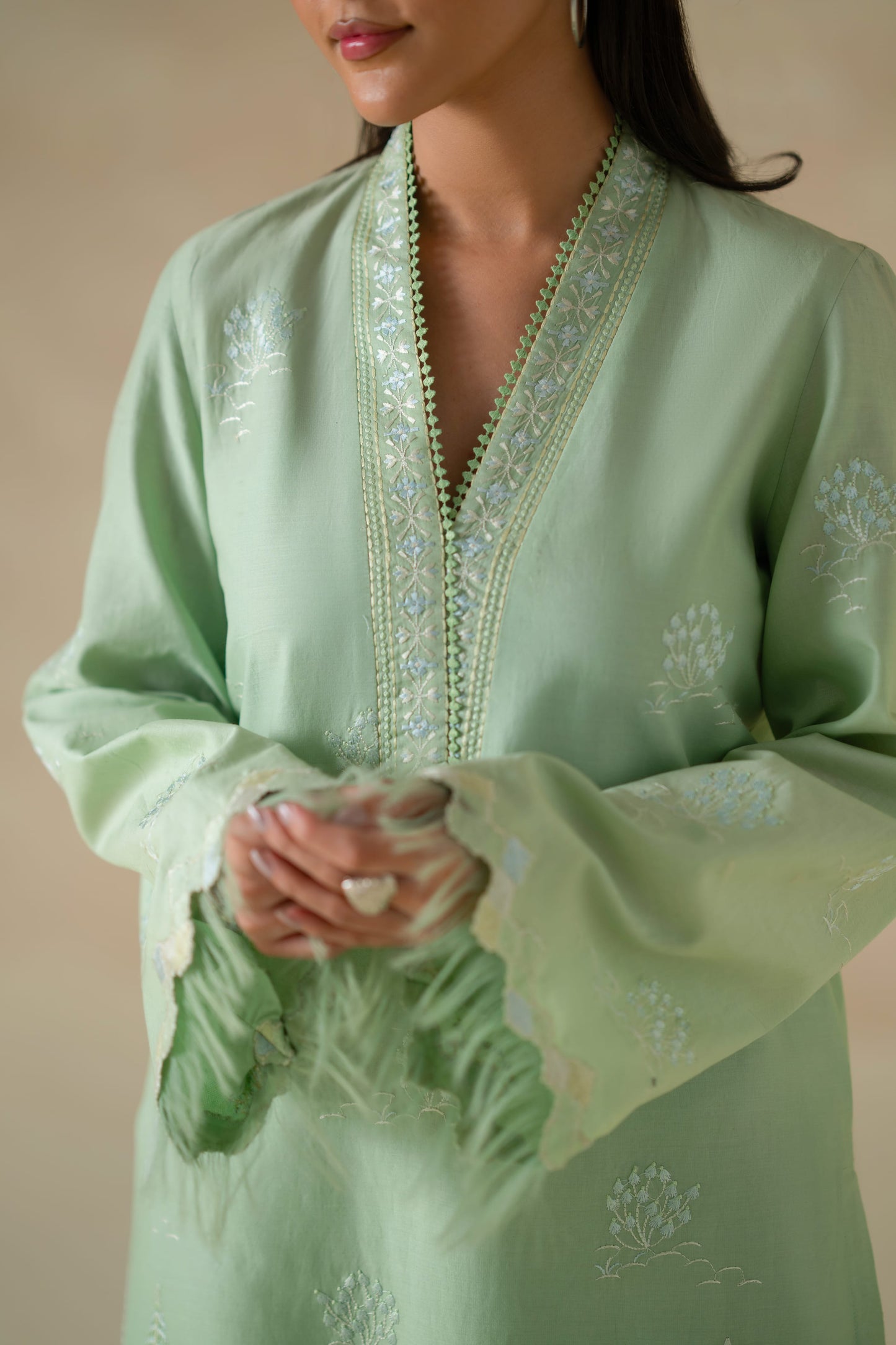 Naira Cotton Pakistani Summer Dresses - Akbar Aslam - 6