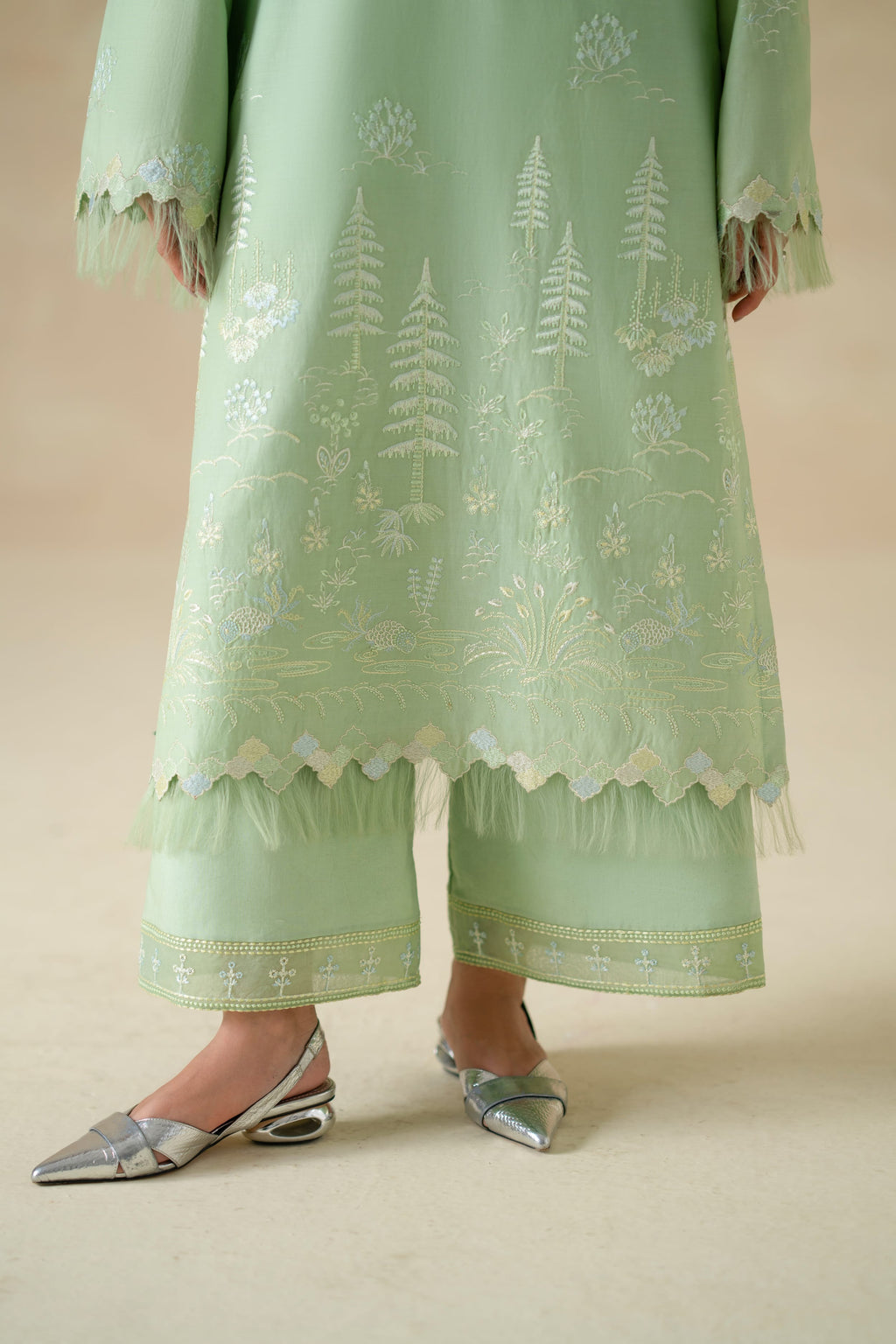 Naira Cotton Pakistani Summer Dresses - Akbar Aslam - 7