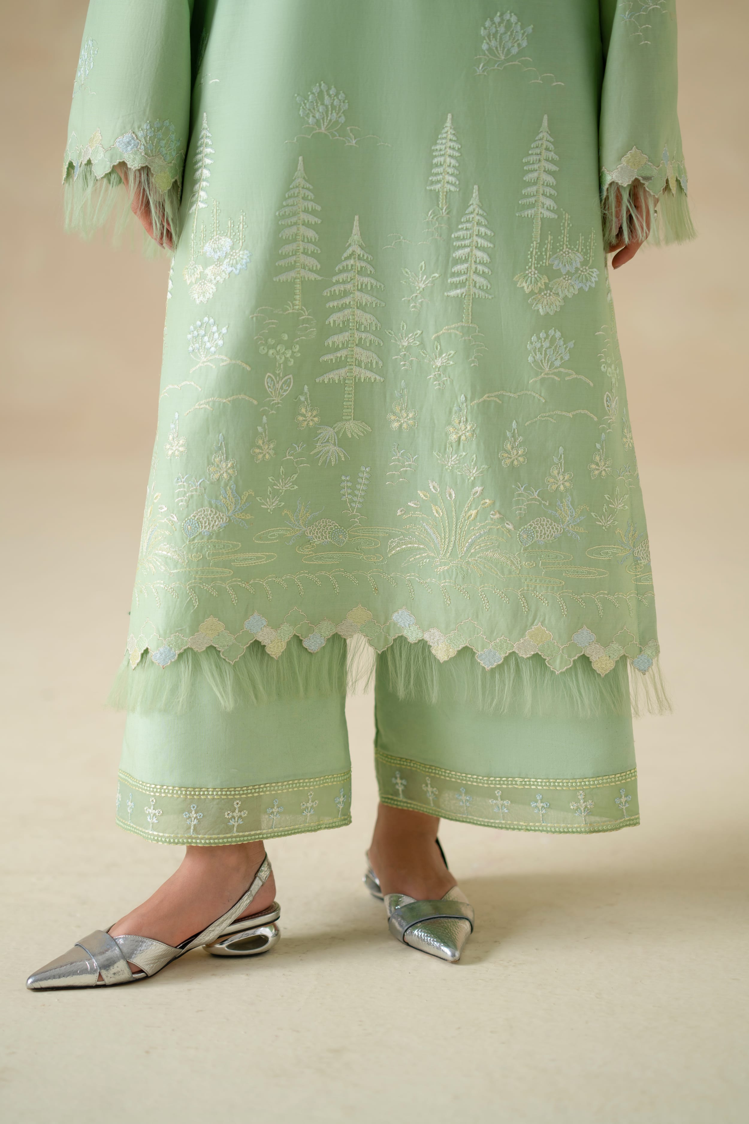 Naira Cotton Pakistani Summer Dresses - Akbar Aslam - 7