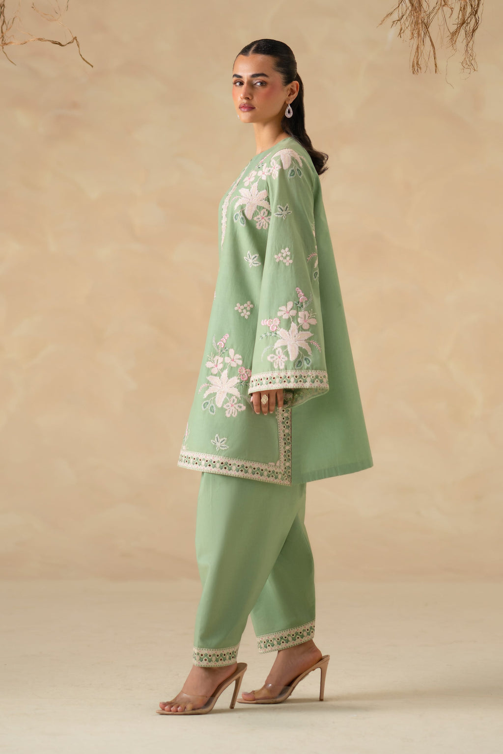 Aster Cotton Pakistani Summer Dresses - Akbar Aslam - 3