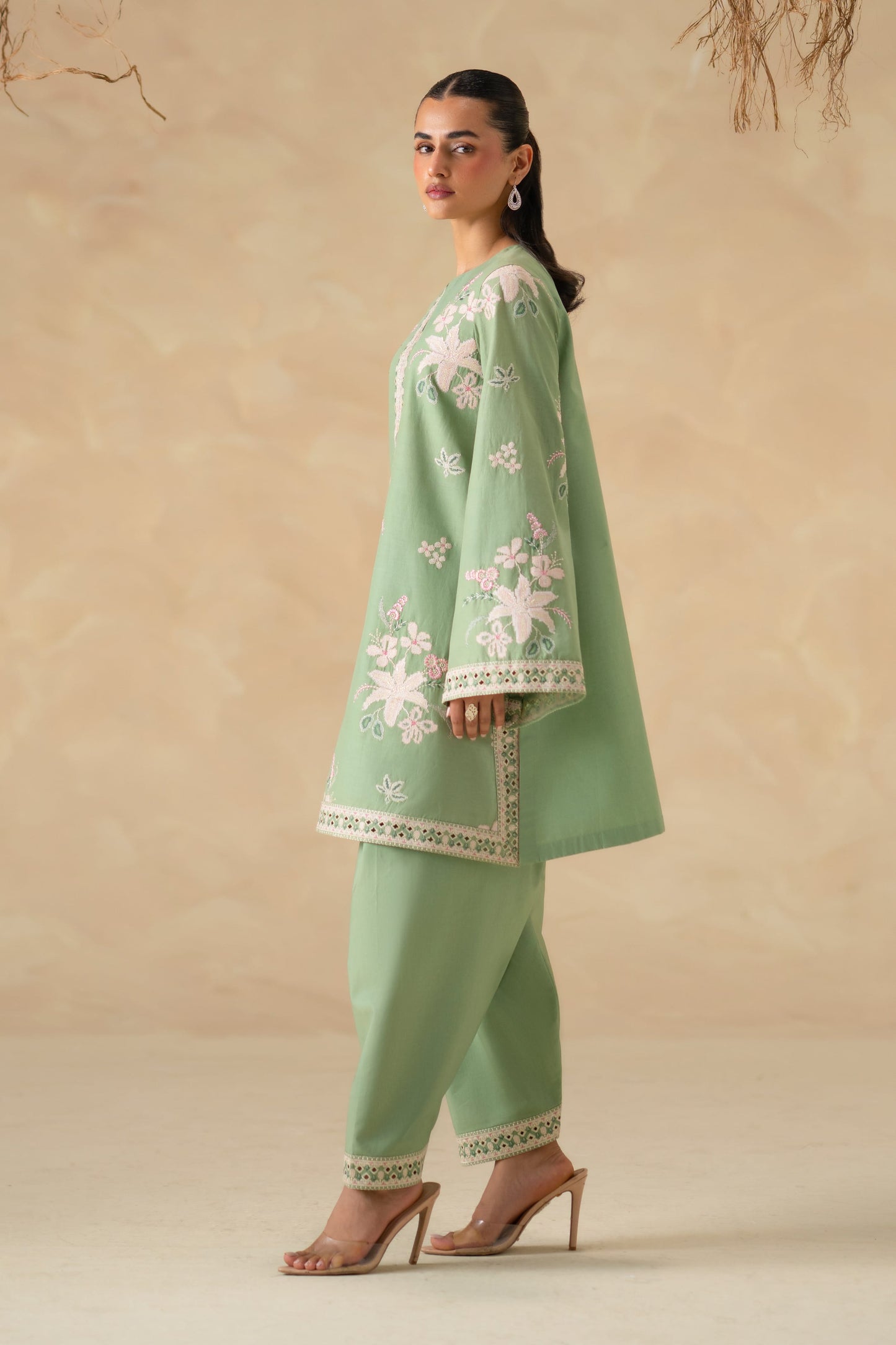 Aster Cotton Pakistani Summer Dresses - Akbar Aslam - 3
