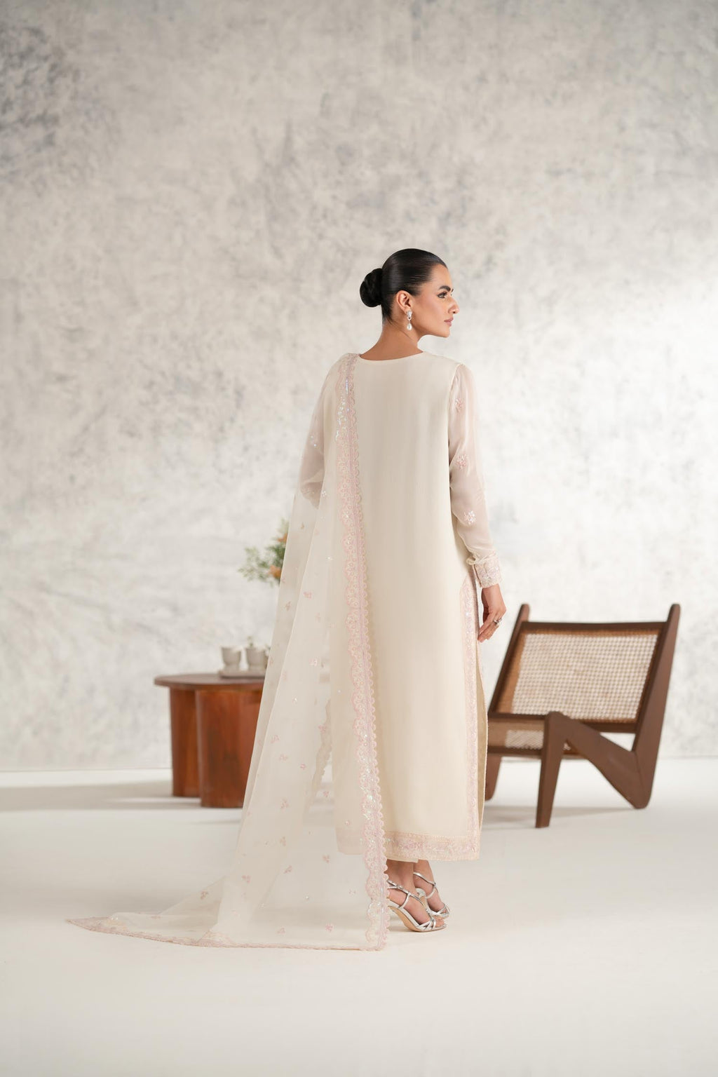 Mehr Chiffon Pakistani Formal Dresses - Akbar Aslam - 3