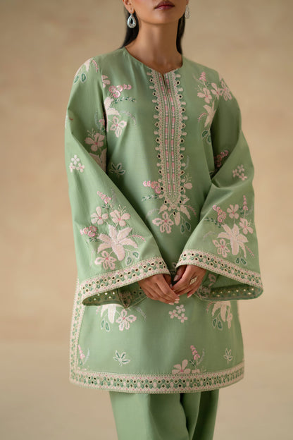 Aster Cotton Pakistani Summer Dresses - Akbar Aslam - 5