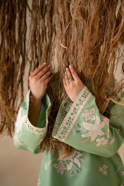 Aster Cotton Pakistani Summer Dresses - Akbar Aslam - 8
