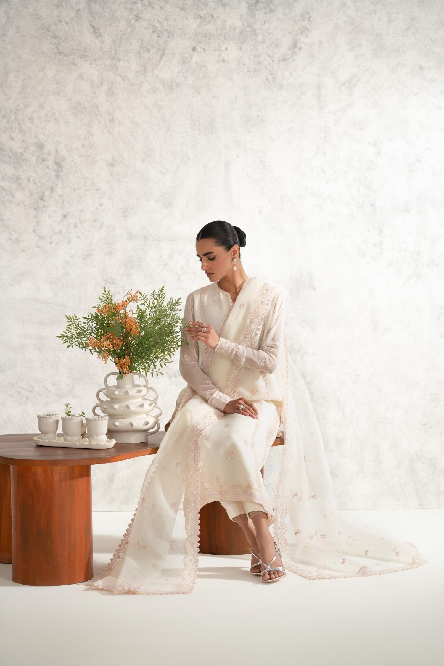 Mehr Chiffon Pakistani Formal Dresses - Akbar Aslam - 6