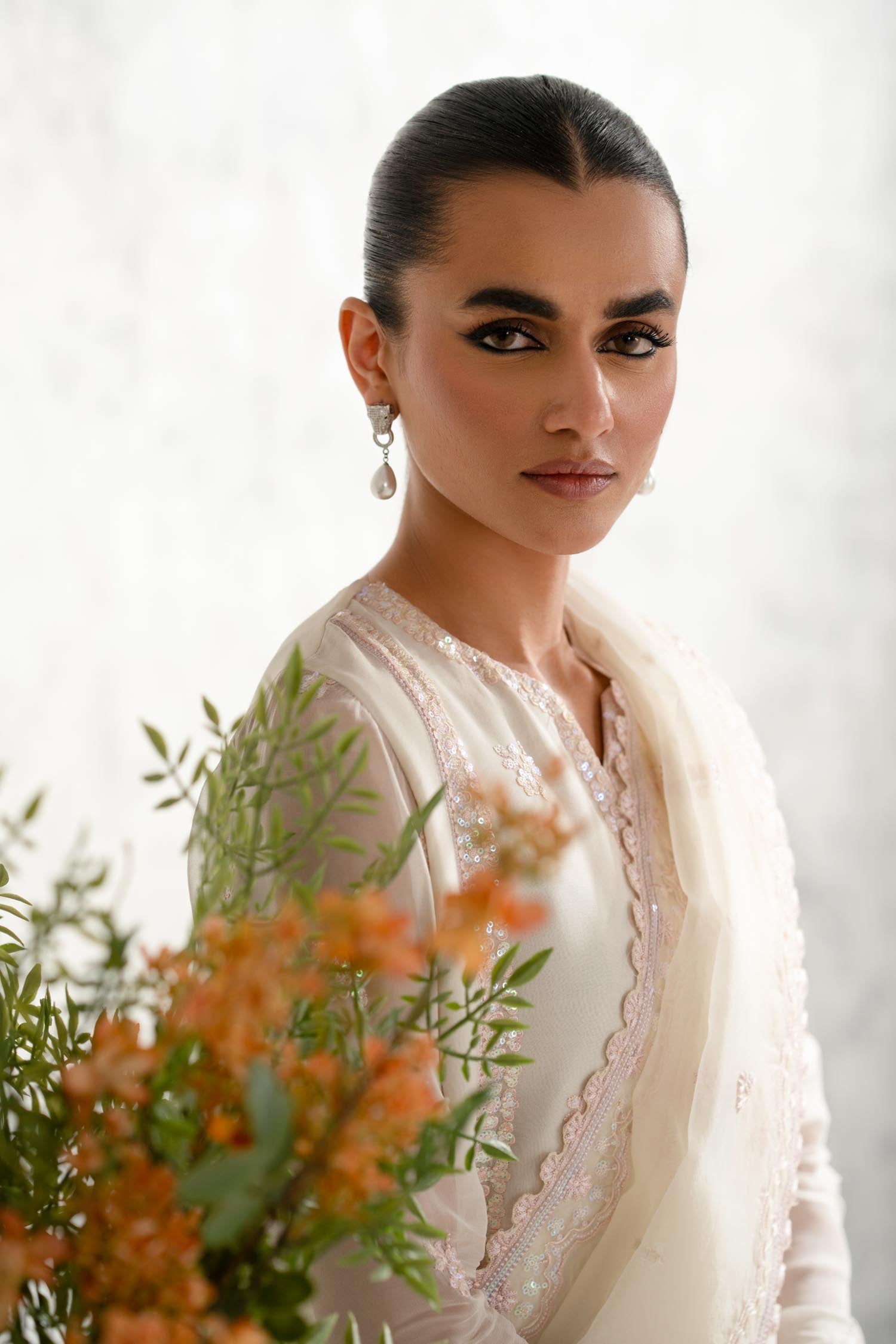 Mehr Chiffon Pakistani Formal Dresses - Akbar Aslam - 7