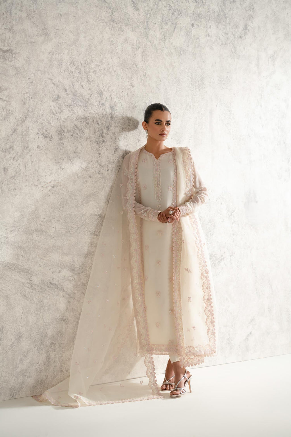 Mehr Chiffon Pakistani Formal Dresses - Akbar Aslam - 8
