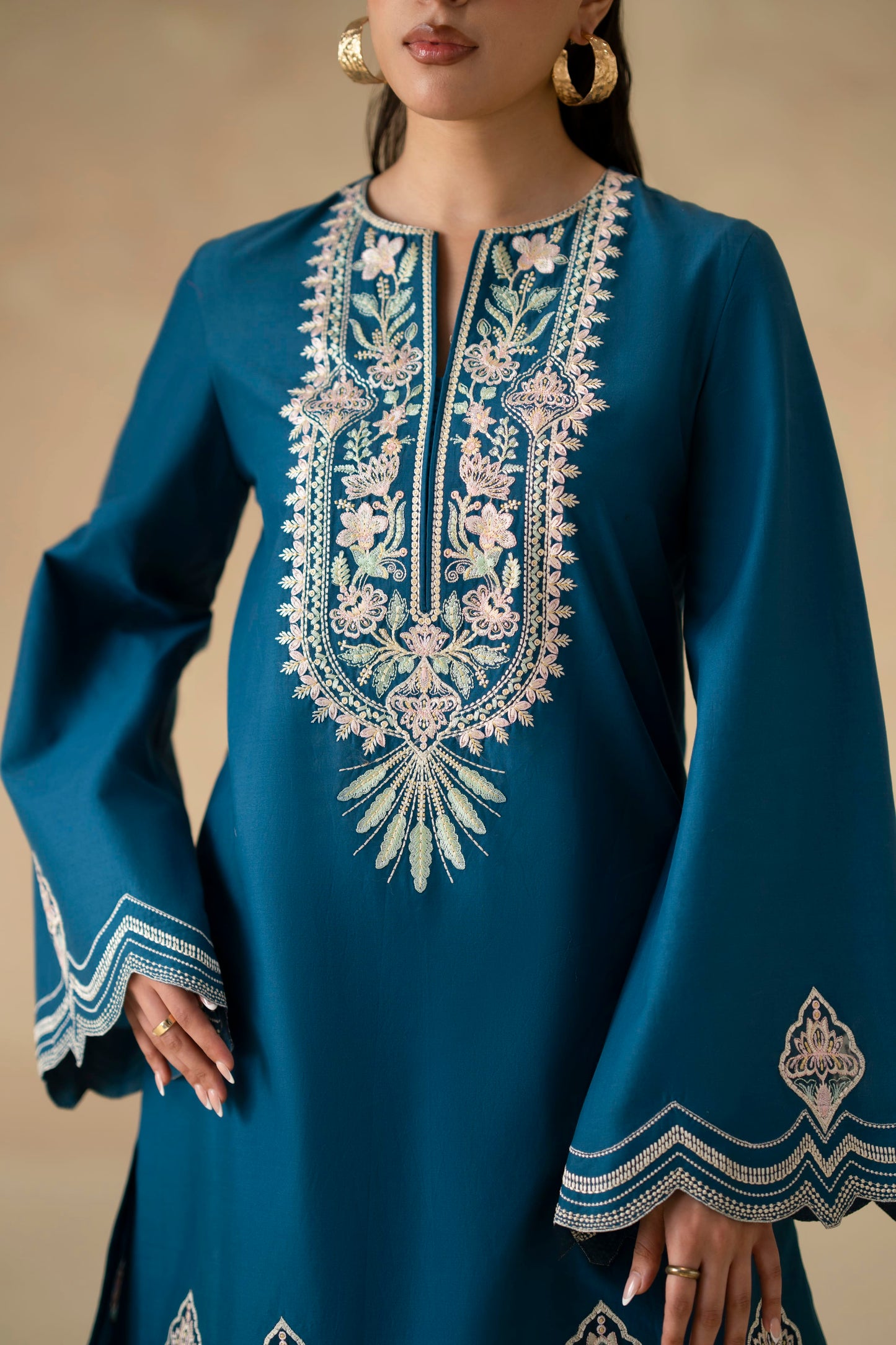 Lune Cotton Pakistani Summer Dresses - Akbar Aslam - 5