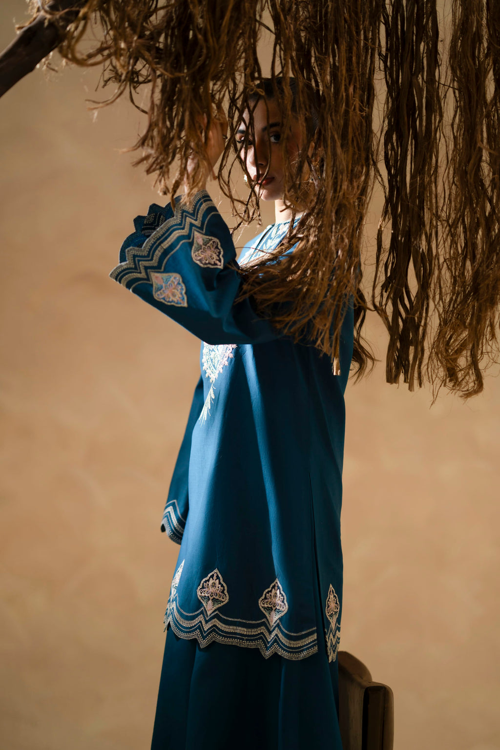 Lune Cotton Pakistani Summer Dresses - Akbar Aslam - 8