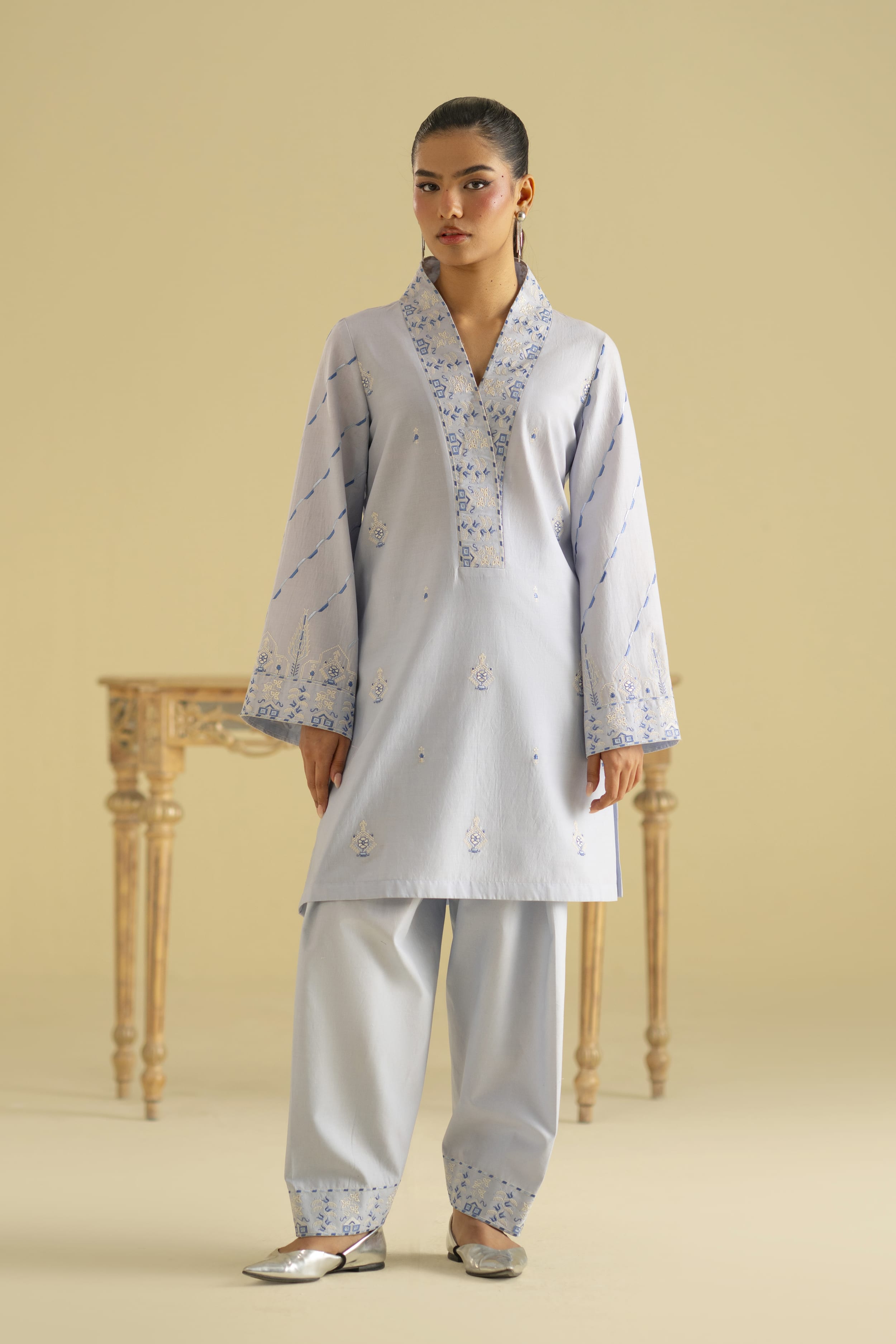 Marina Cotton Pakistani Summer Dresses - Akbar Aslam - 1