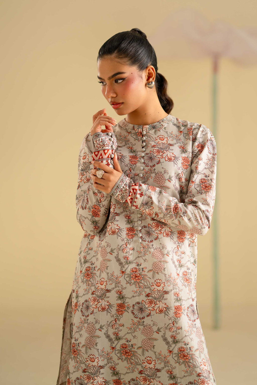 Reni Lawn Pakistani Casuals Dresses - Akbar Aslam - 4