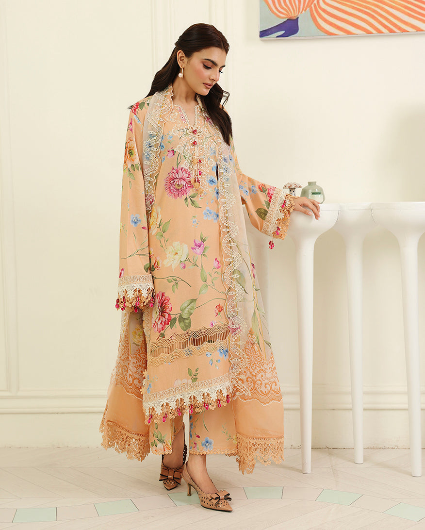 Magnolia Mist Organza Women Clothing - Roheenaz - 2