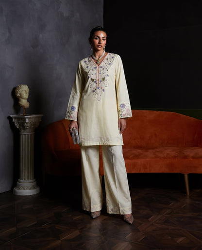 Majesty Off white Premium Fabric Pakistani Summer Dresses - Sahiba-clothing - 4