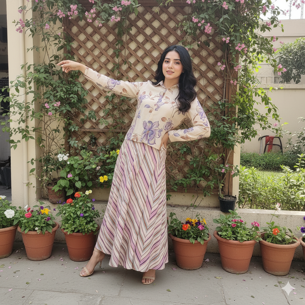 Mandarin Premium Fabric Pakistani Summer Dresses - Sahiba-clothing - 3
