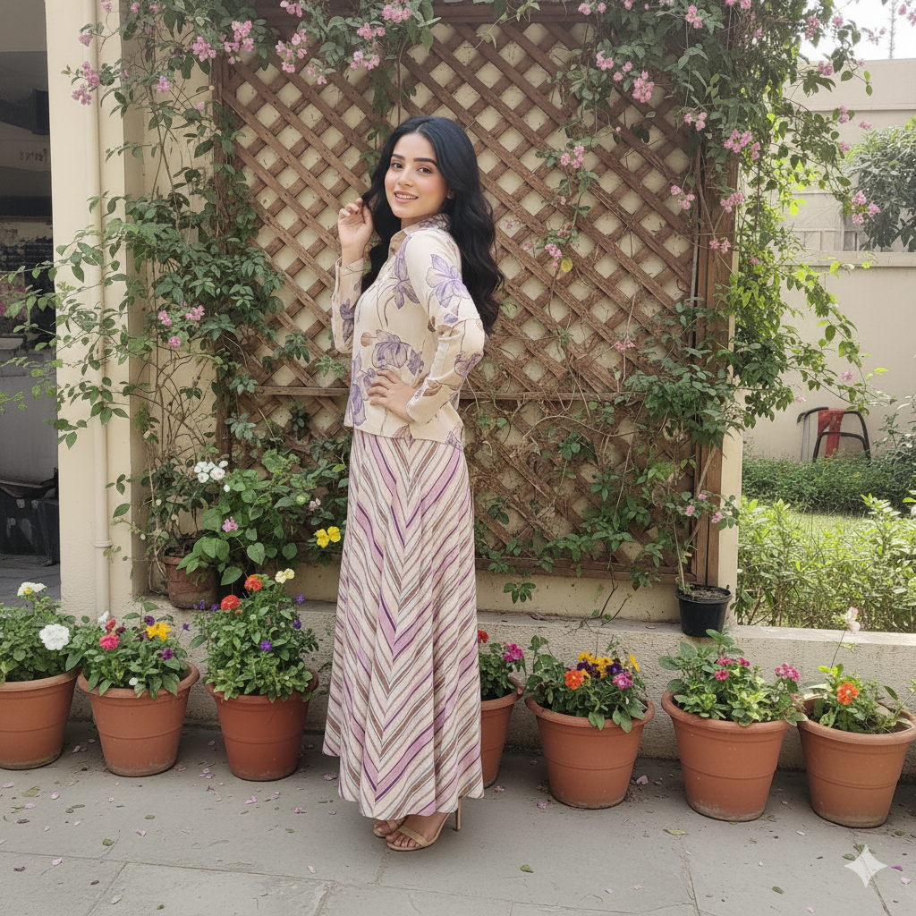 Mandarin Premium Fabric Pakistani Summer Dresses - Sahiba-clothing - 2