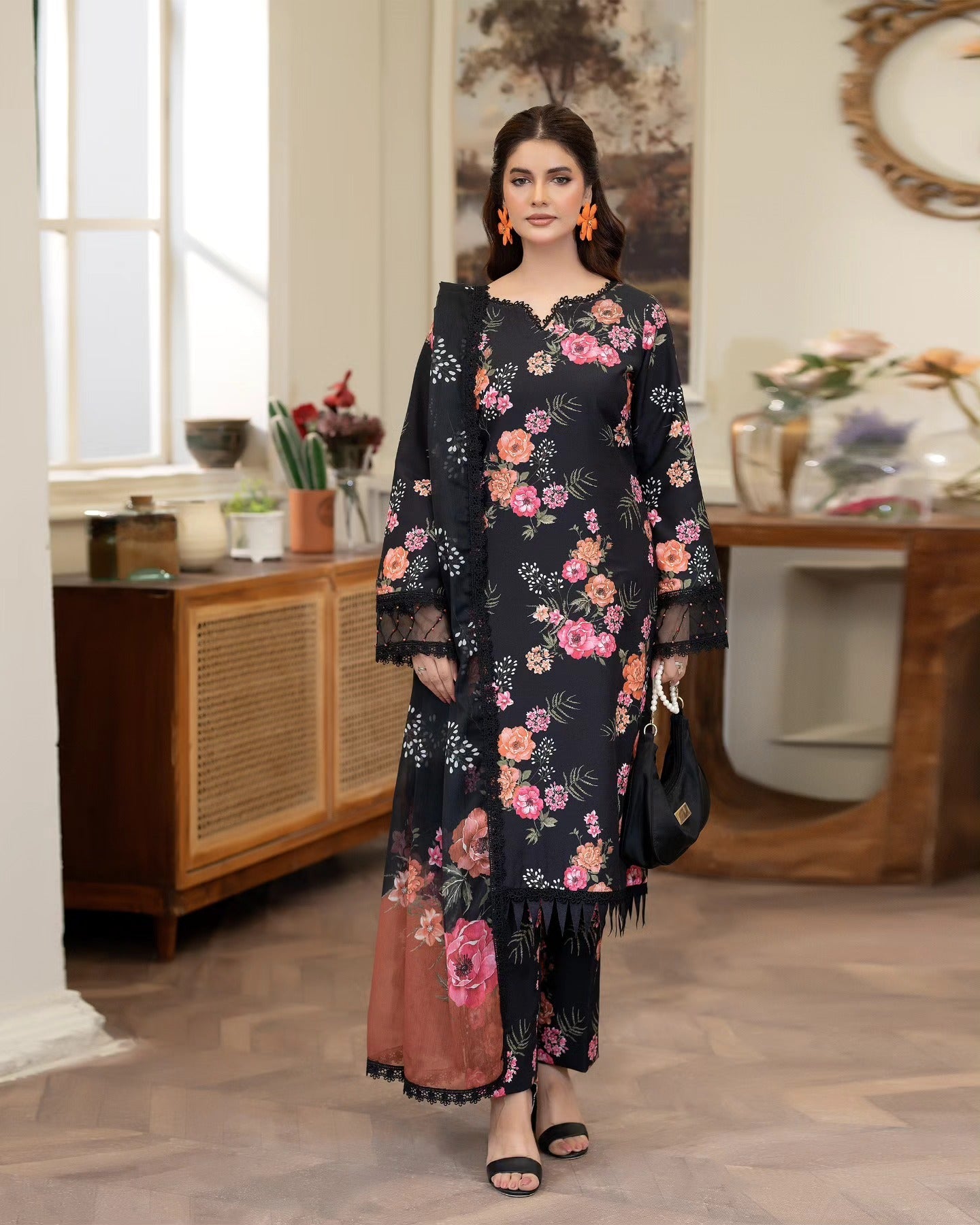 MIDNIGHT JASMINE - NP 02 Embroidered Pakistani Dress