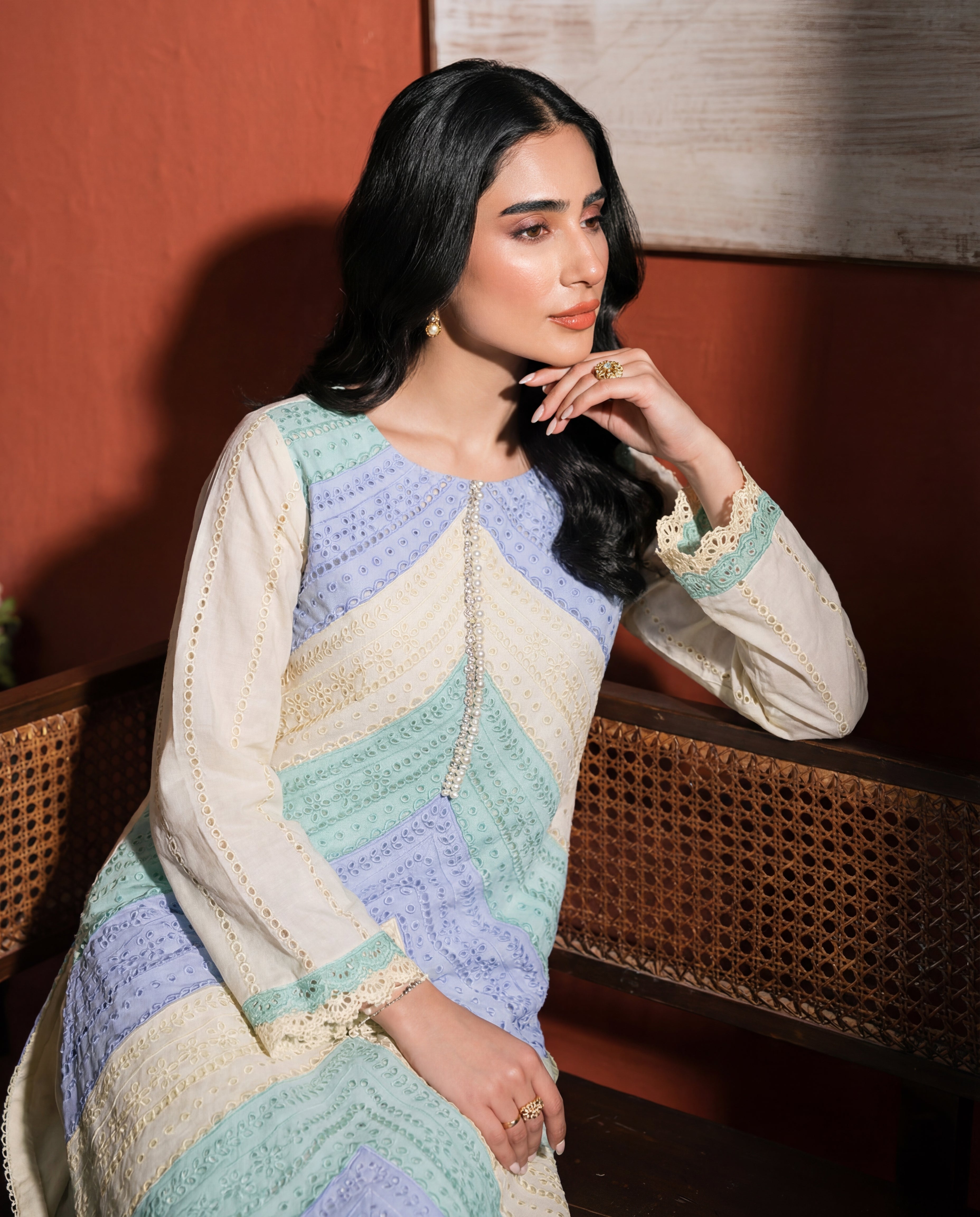 Moon Drop Premium Fabric Pakistani Summer Dresses - Sahiba-clothing - 2