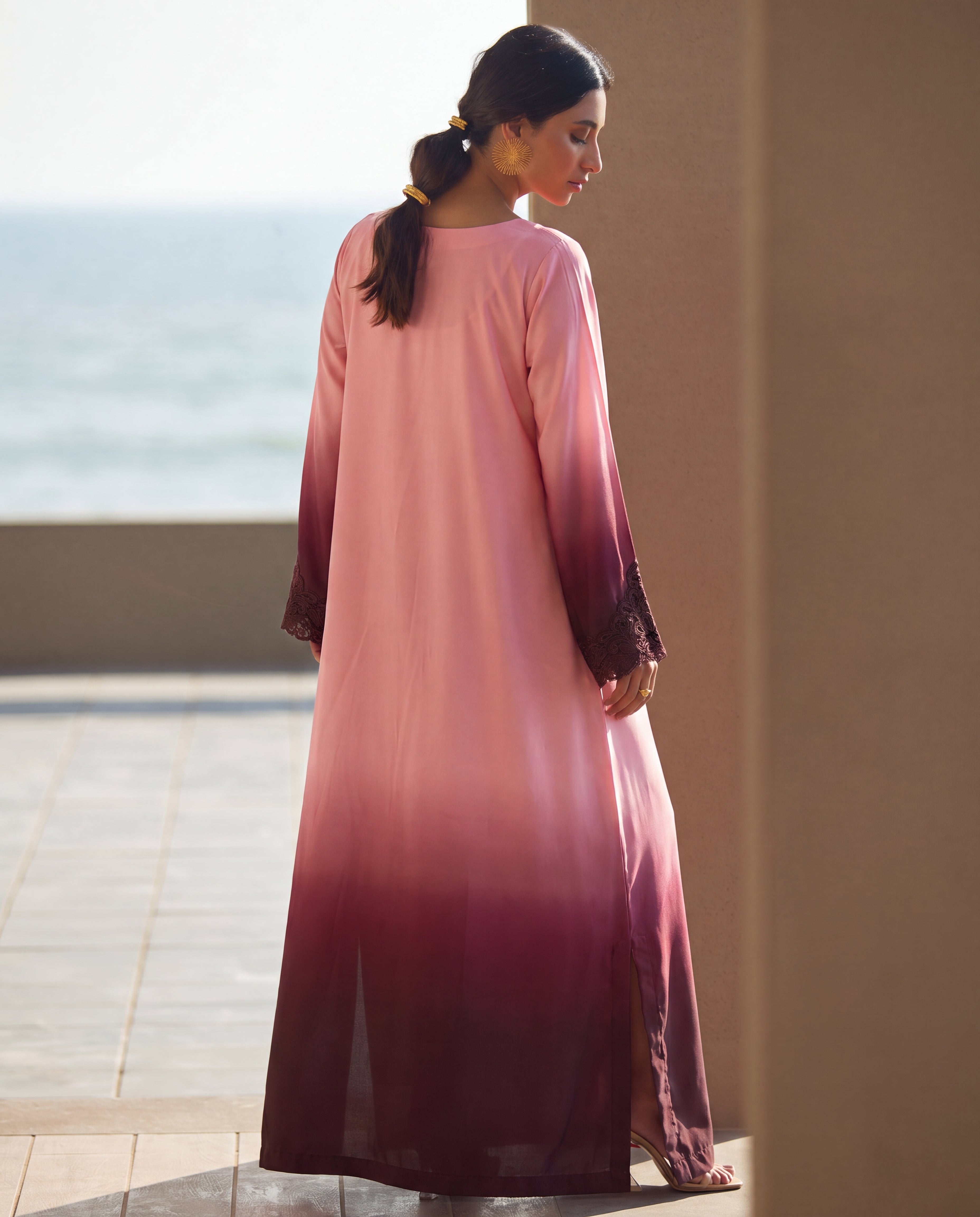 Naghma Pink Premium Fabric Pakistani Summer Dresses - Sahiba-clothing - 4