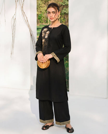 Naulakha Black Premium Fabric Pakistani Summer Dresses - Sahiba-clothing - 1