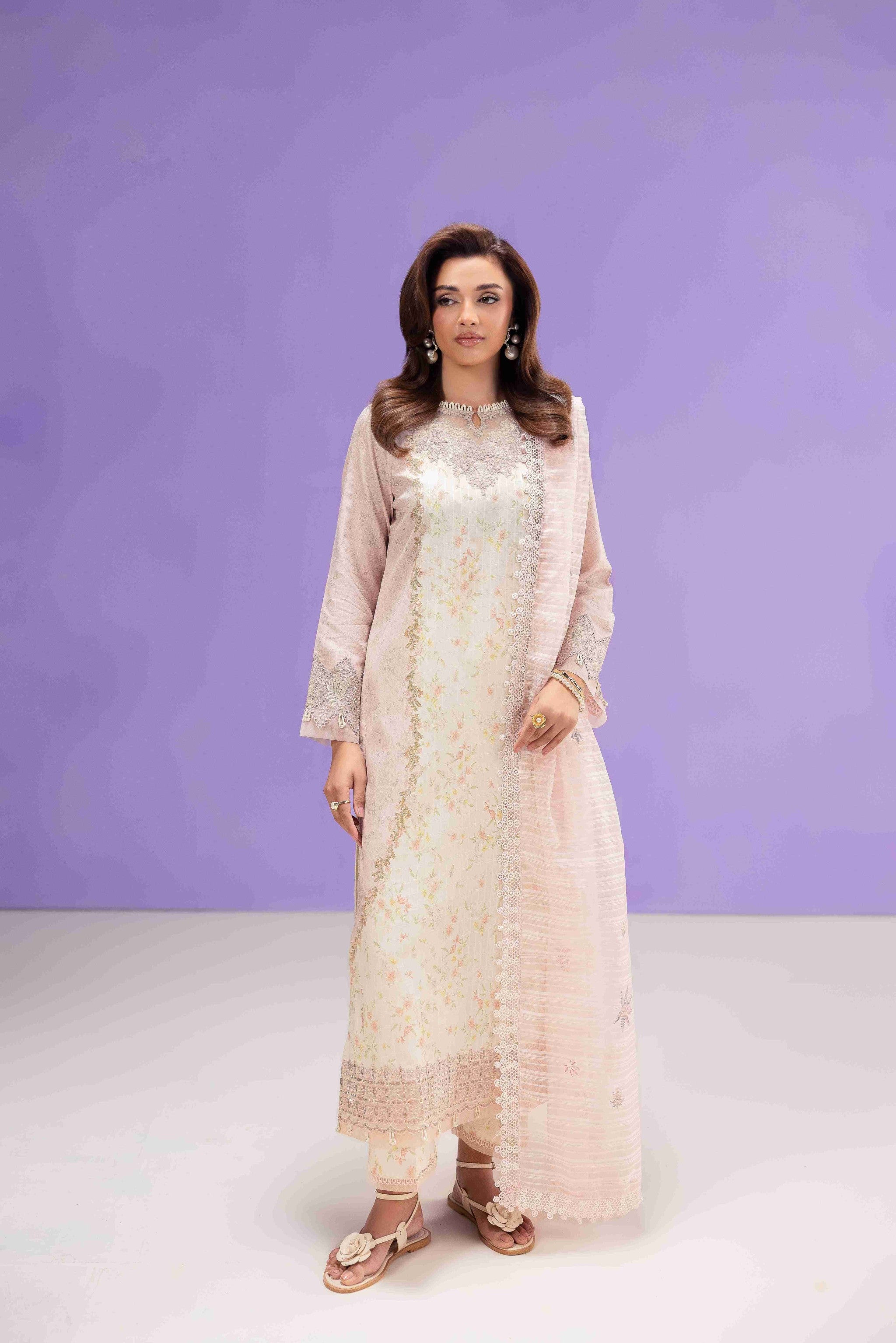 ZEMEL AP-05 Cotton Pakistani Summer Dresses - aabyaan - 1