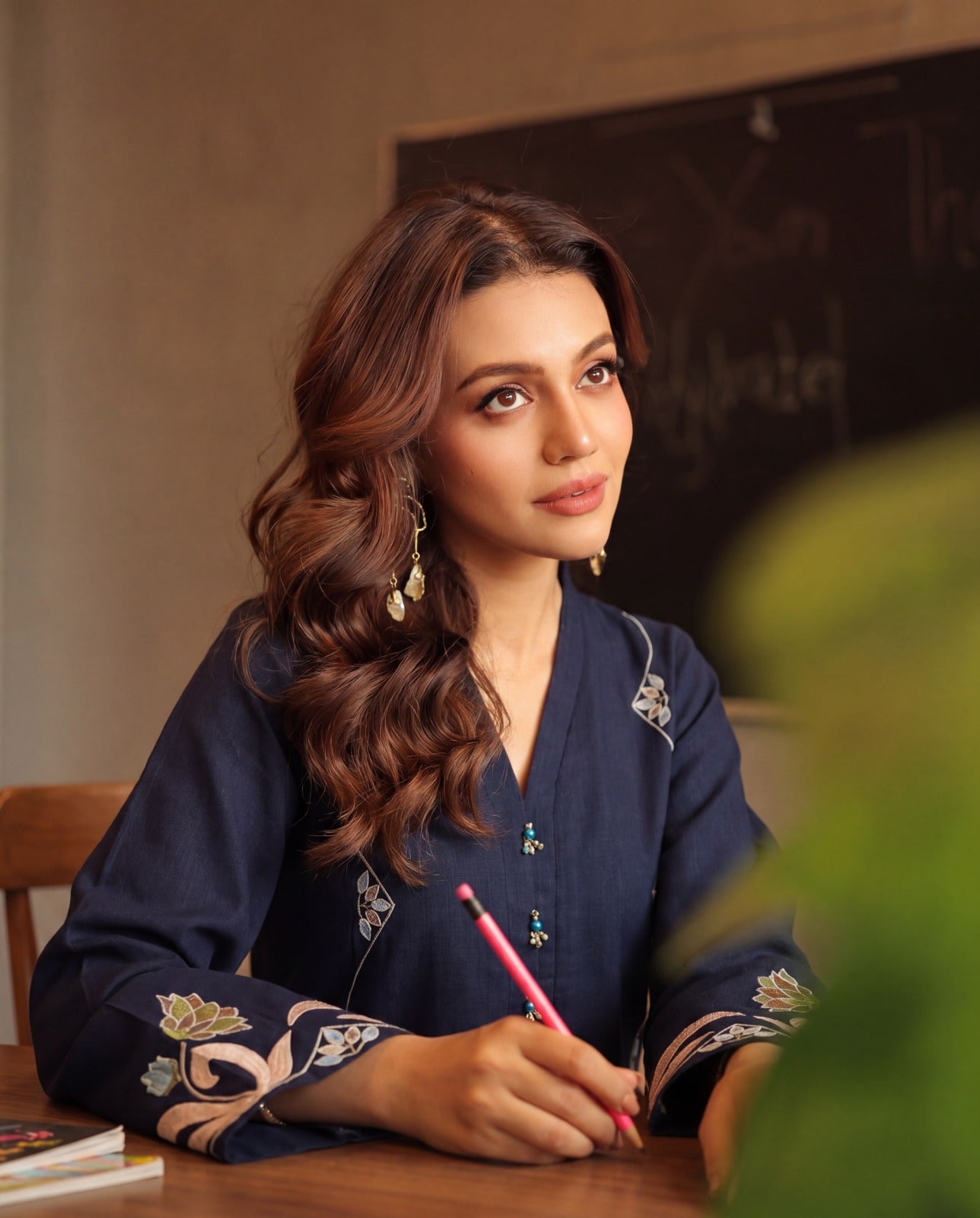 Purella Navy Premium Fabric Pakistani Summer Dresses - Sahiba-clothing - 4