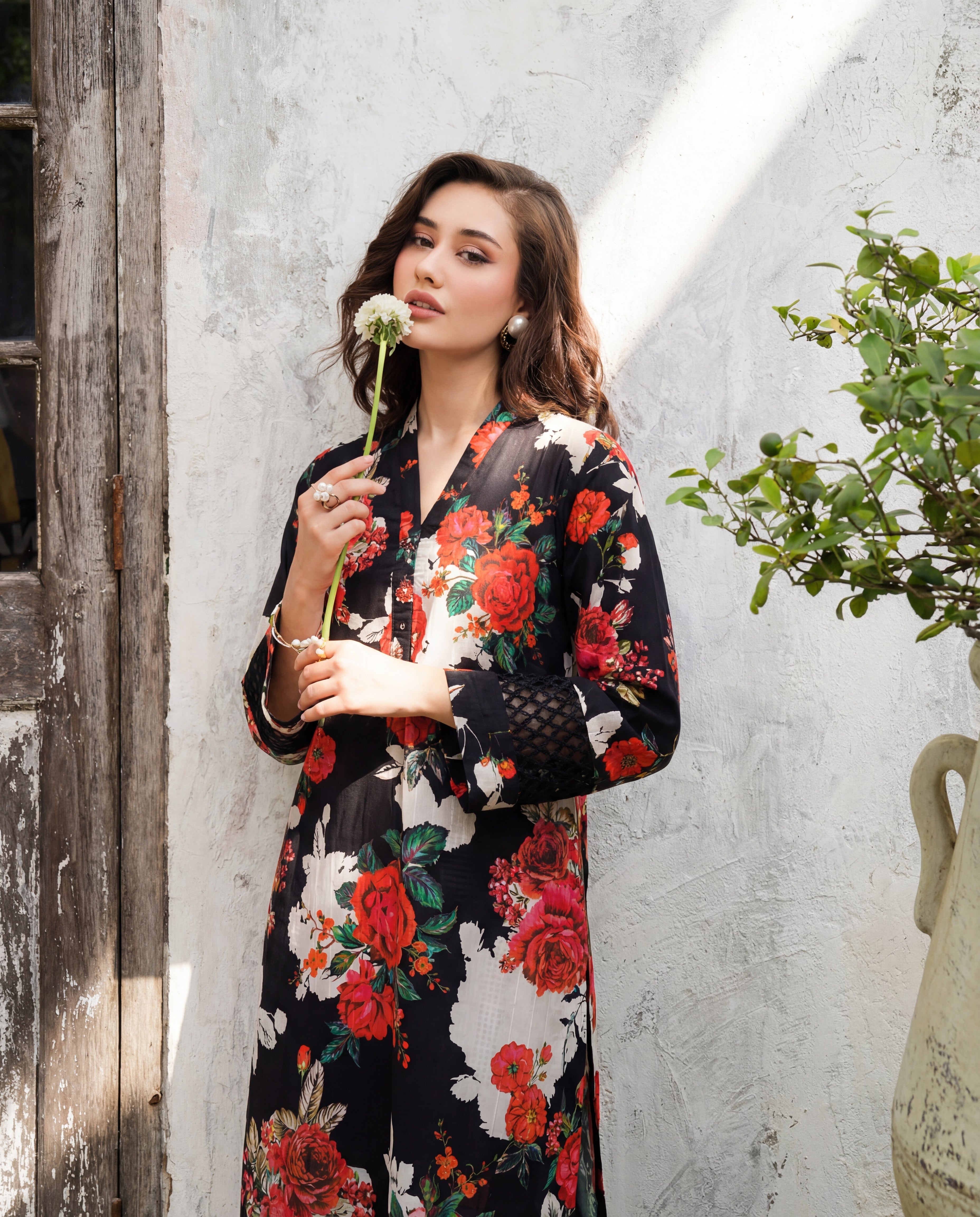 Ramsha Black Premium Fabric Pakistani Summer Dresses - Sahiba-clothing - 2