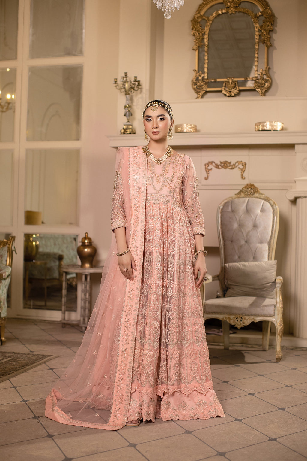 Rosabella Raw Silk Pakistani Formal Dresses - Sidra Aleem - 1