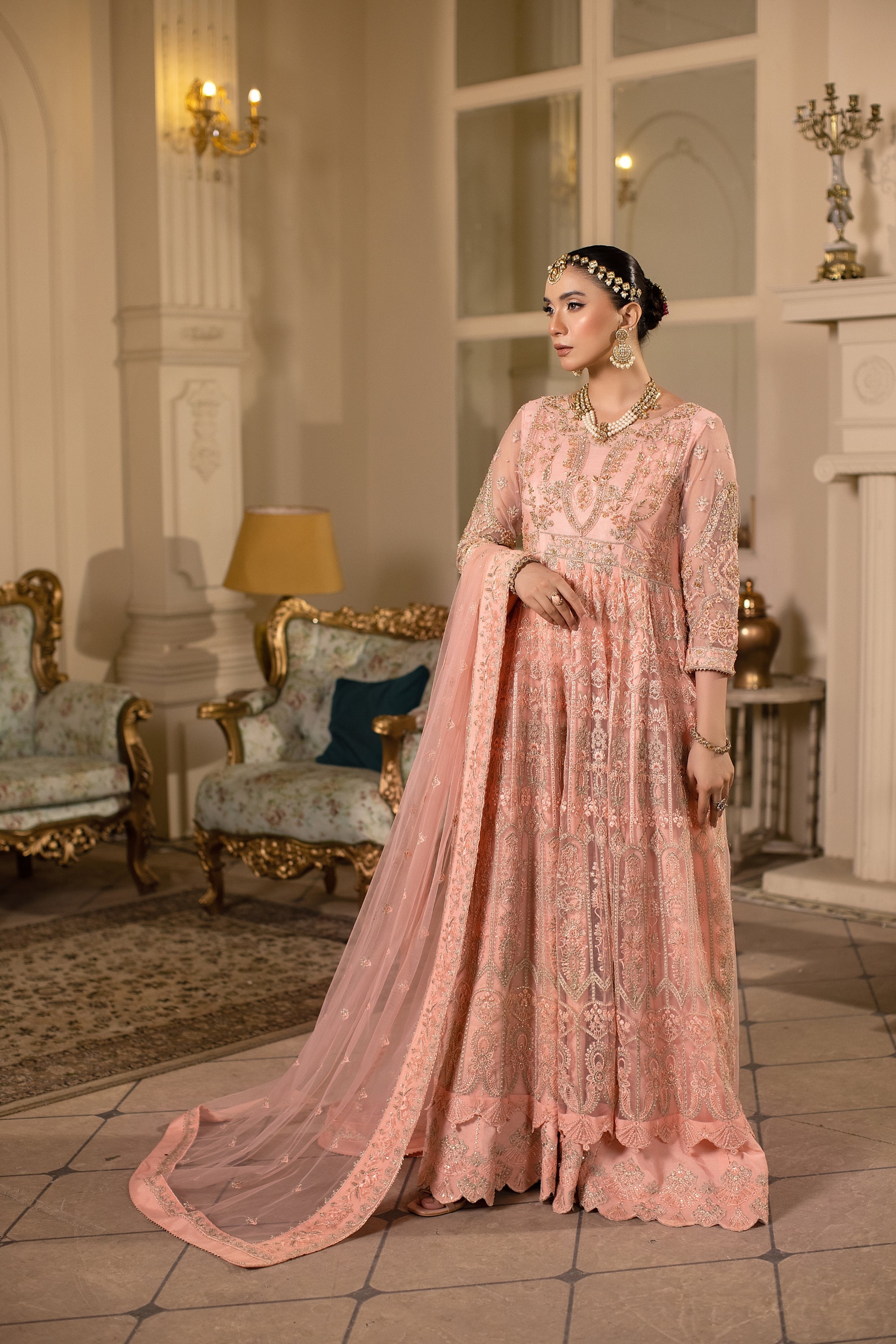 Rosabella Raw Silk Pakistani Formal Dresses - Sidra Aleem - 2