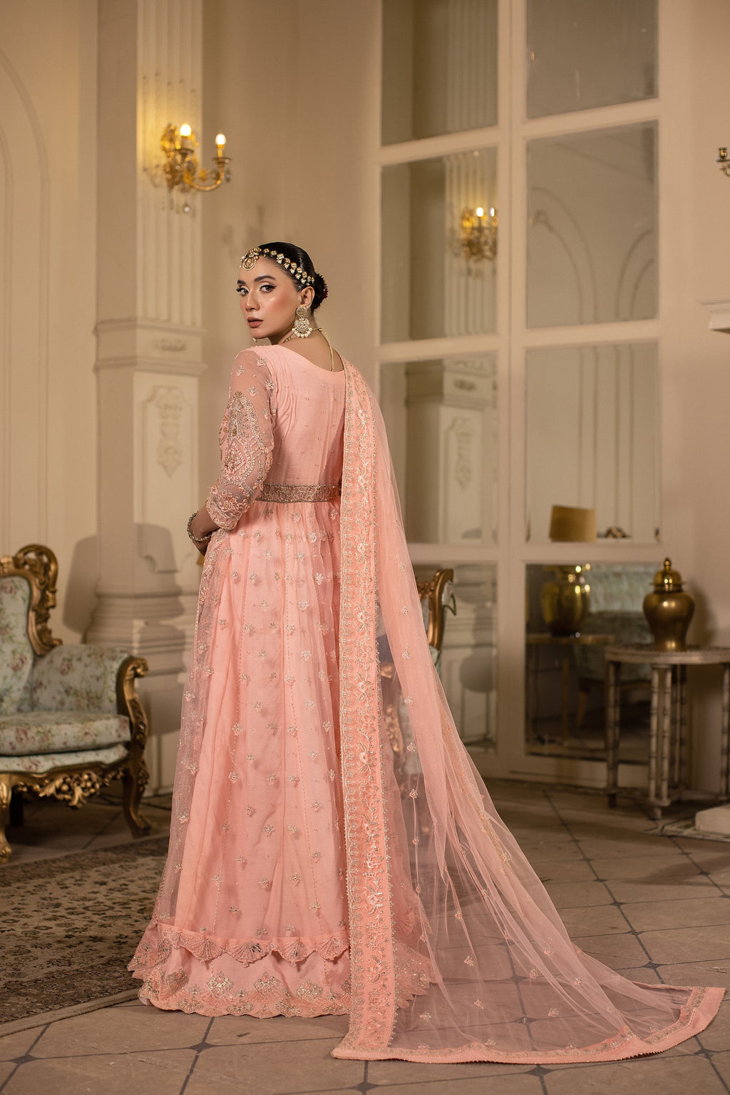 Rosabella Raw Silk Pakistani Formal Dresses - Sidra Aleem - 4