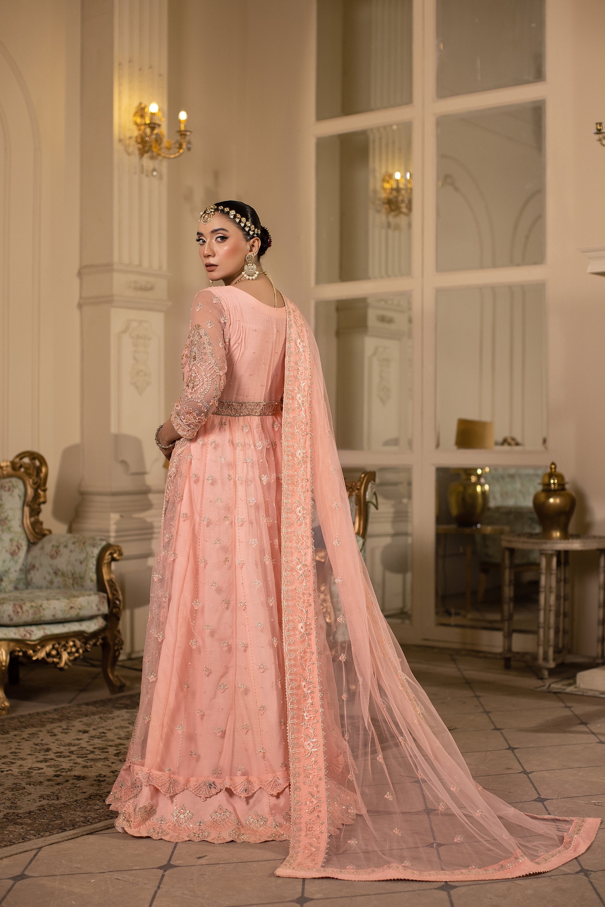 Rosabella Raw Silk Pakistani Formal Dresses - Sidra Aleem - 4