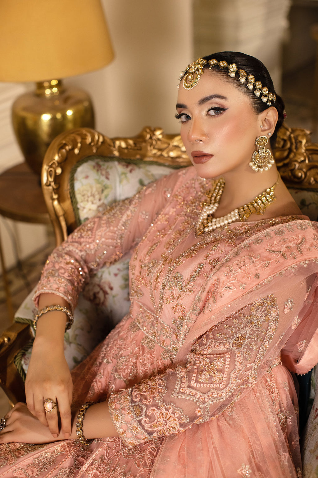 Rosabella Raw Silk Pakistani Formal Dresses - Sidra Aleem - 5